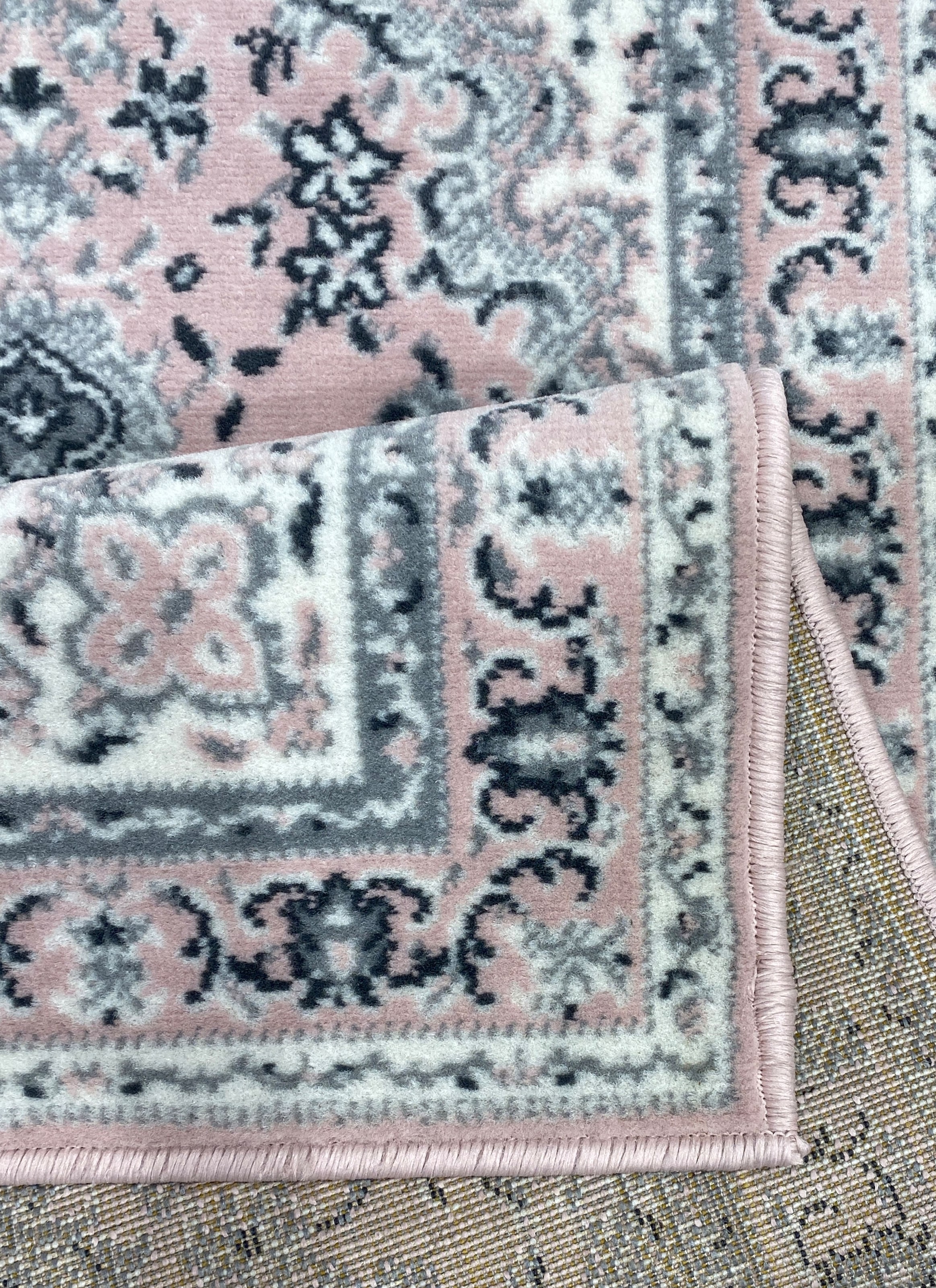 my home Läufer »Oriental, Made in Belgium«, rechteckig, 7 mm Höhe, Läufer, Brücke, Kurzflor, Orient-Optik, mit Bordüre, gewebt