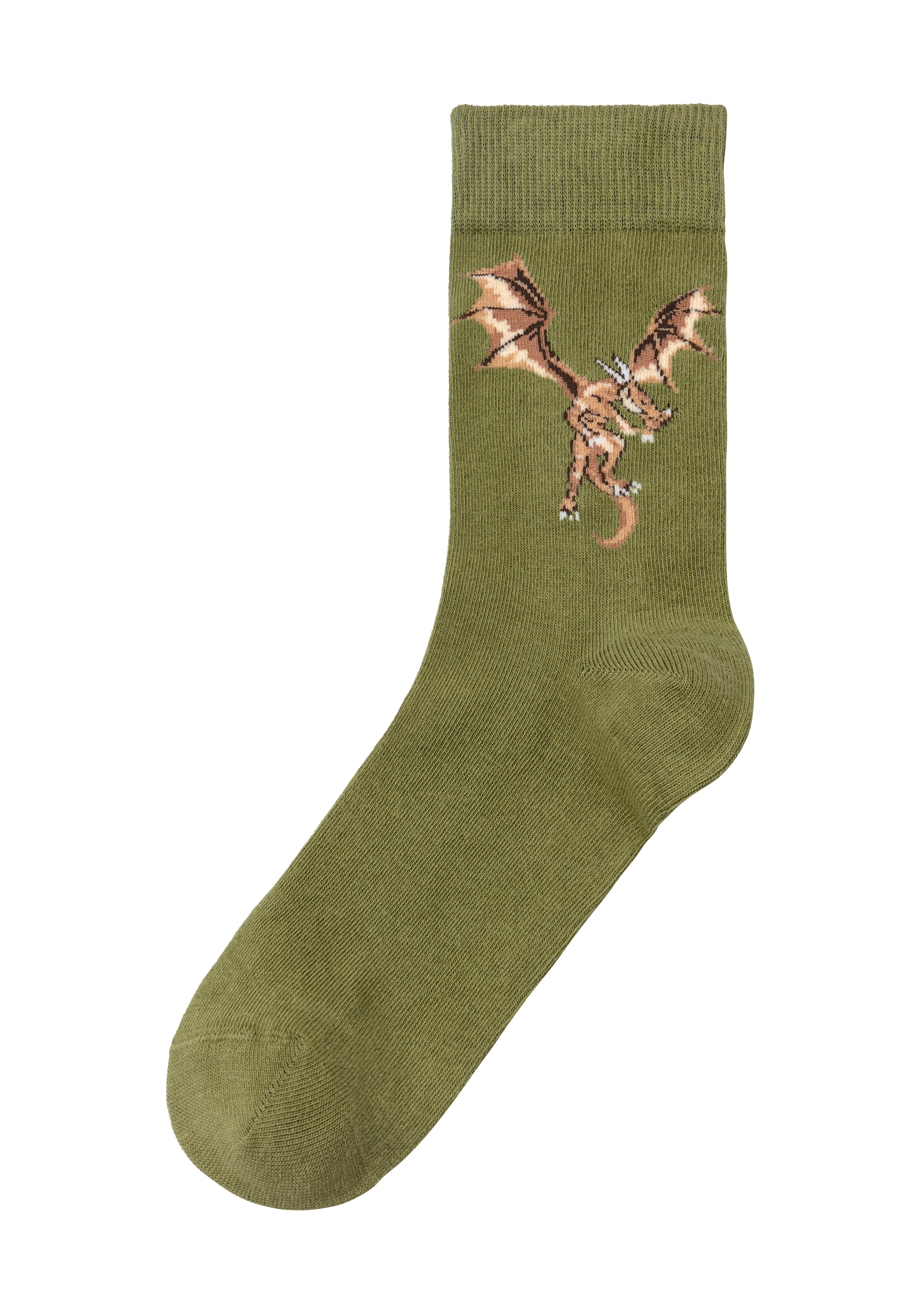 H.I.S Socken, (5 Paar), mit unterschiedlichen Drachen Motiven