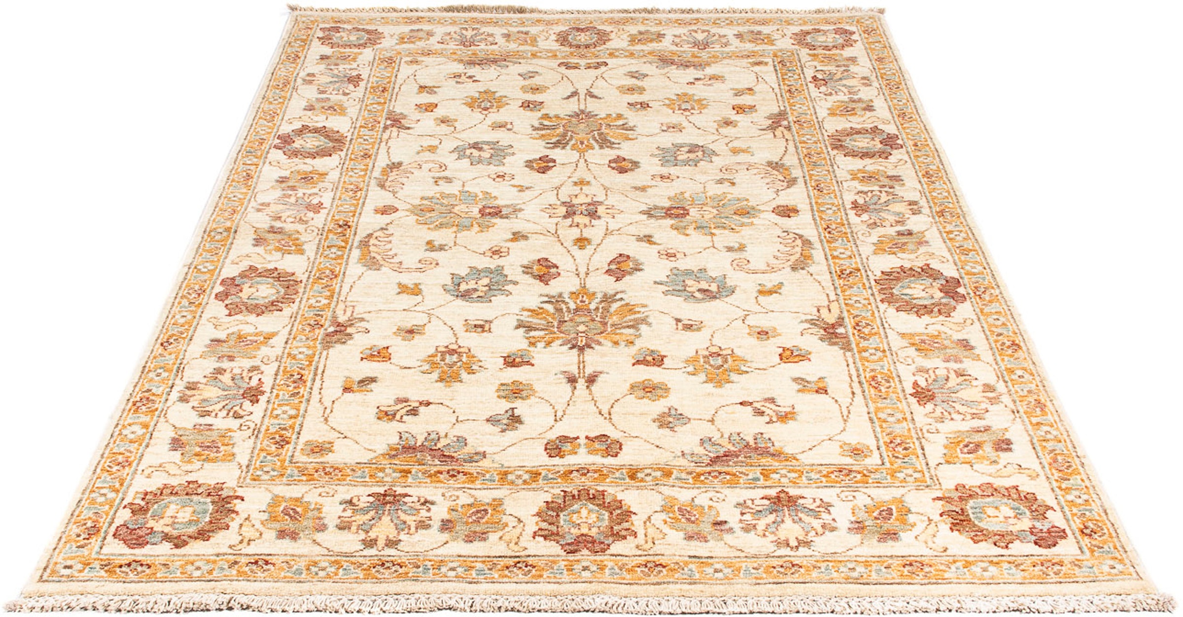 Image of morgenland Orientteppich »Ziegler - 176 x 123 cm - beige«, rechteckig, 6 mm Höhe, Wohnzimmer, Handgeknüpft, Einzelstück mit Zertifikat bei Ackermann Versand Schweiz