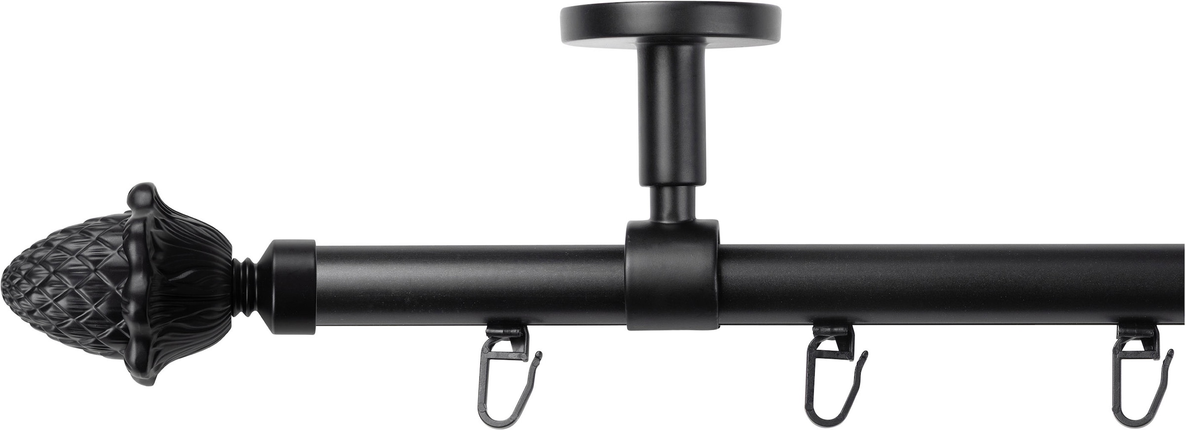 SN DECO GROUP Gardinenstange »Gardinenstange Innenlauf Nantes, 1-läufig, Fixmass, verschraubt« Ø 19 mm Fixmass;kürzbar