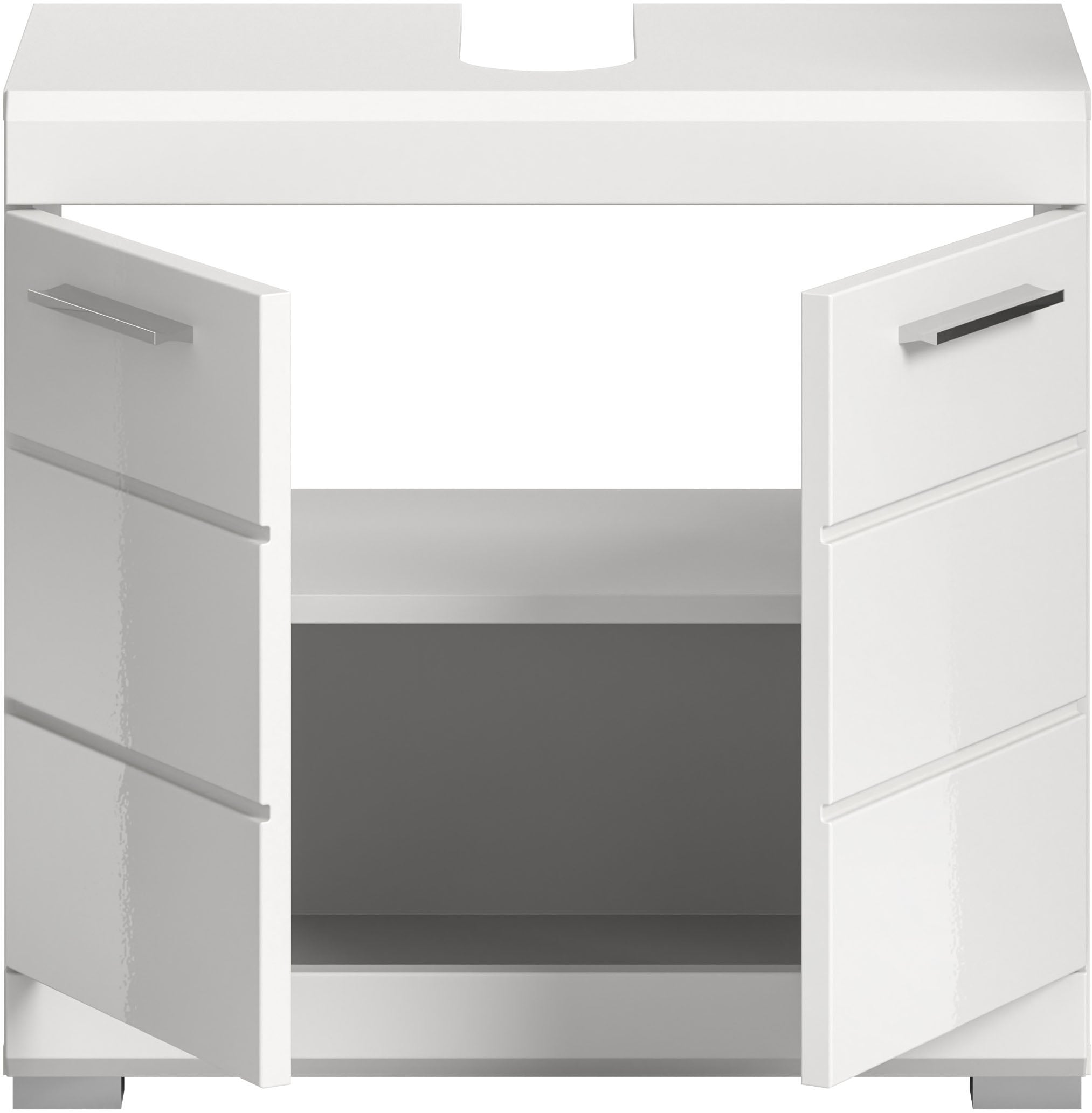 INOSIGN Waschbeckenunterschrank »Siena, Breite 60cm, 2 Tür, 2 Fächer, mit Siphonausschnitt, MDF-Front«, (1 St.), in verschiedenen Farben erhältlich, Badmöbel, Badschrank, Kommode, Bad