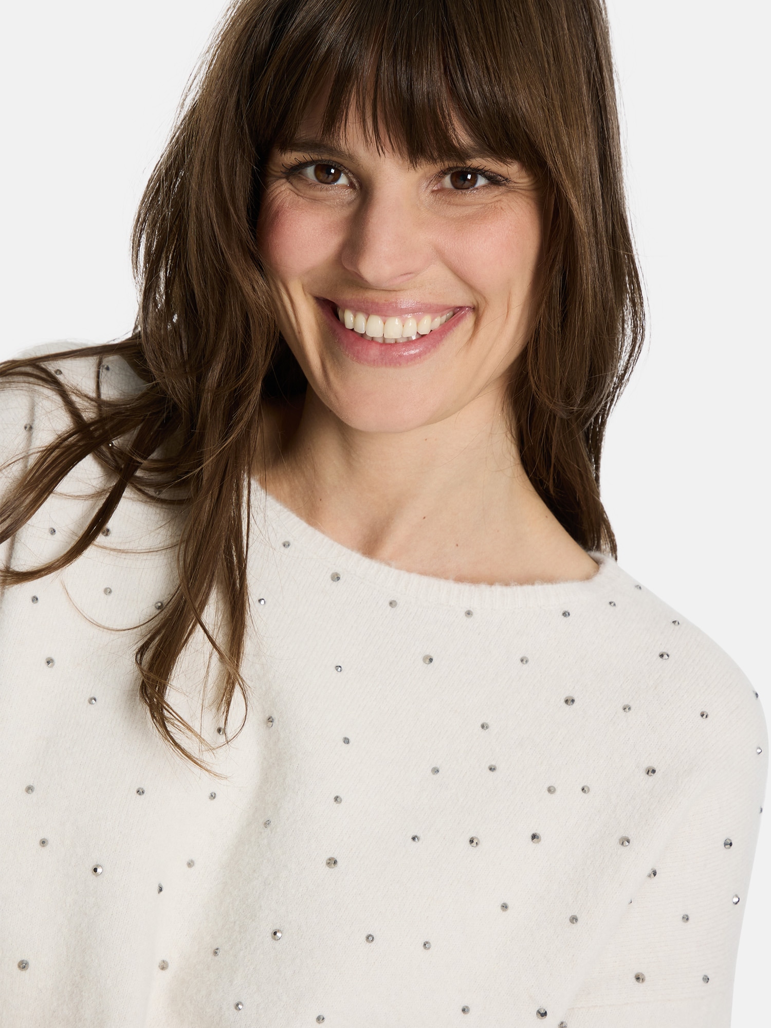 Lieblingsstück Rundhalspullover »JamimaL« mit Ziersteinen