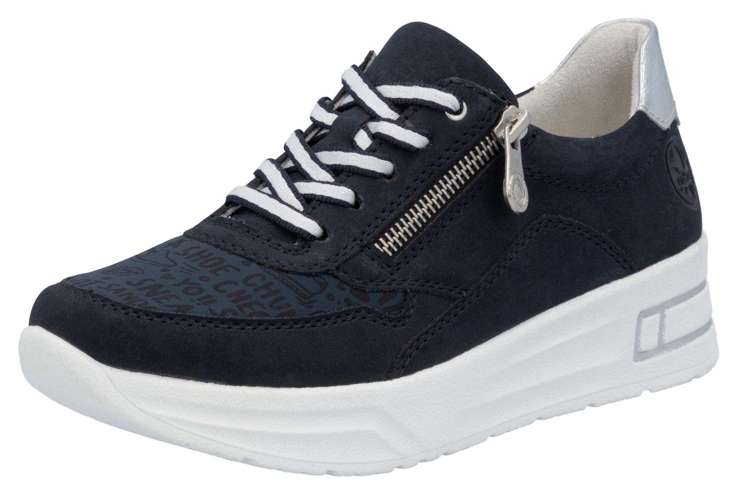 Image of Rieker Plateausneaker Schnürschuh, Halbschuh, Freizeitschuh mit Soft-Einlage