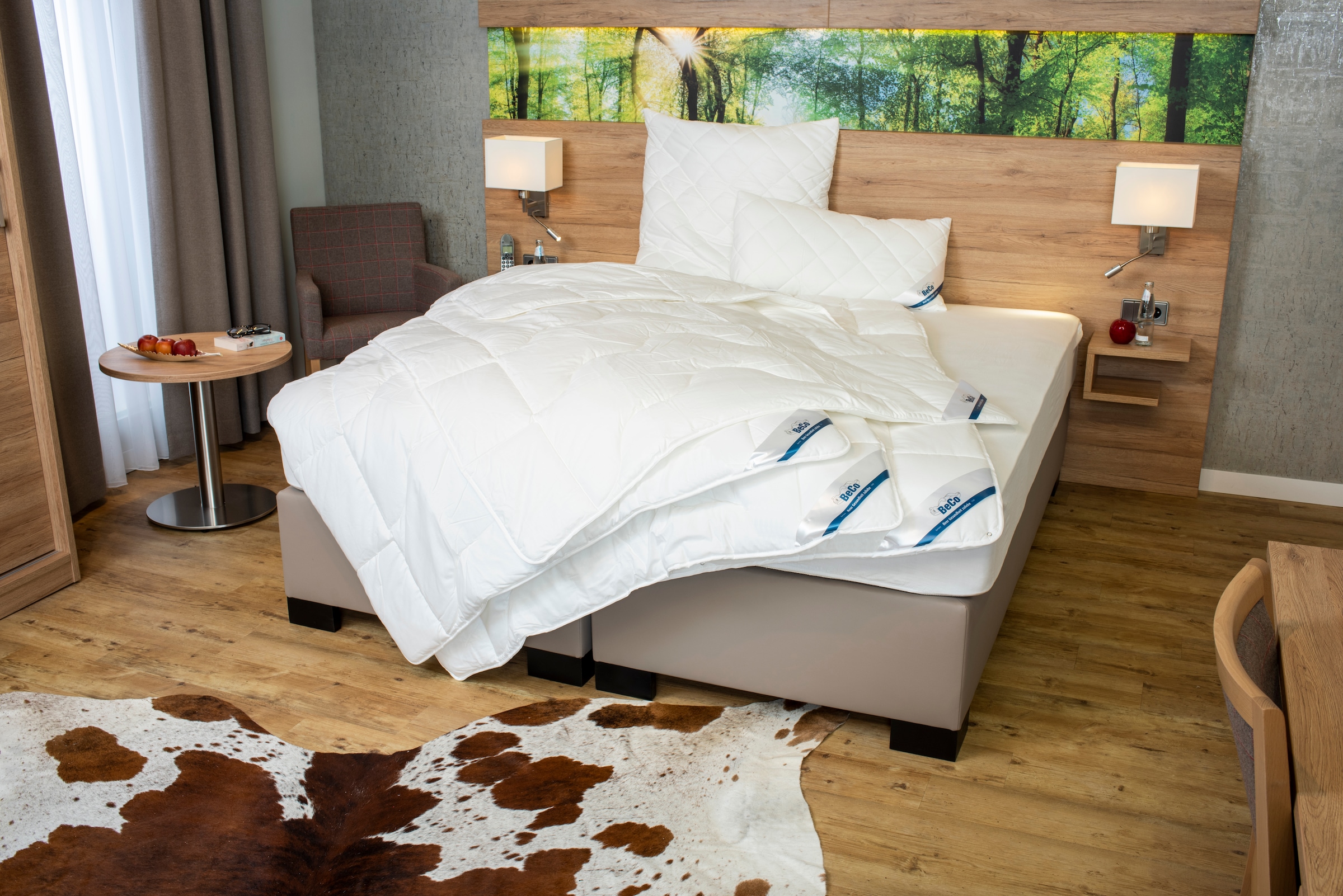 Beco Microfaserbettdecke »BeCo Medibett MF50 Made in Green 135x200 cm und weitere Grössen« normal Füllung Polyester Bezug Baumwolle 1 Stk. tlg. Made in EU, allergiker geeignet (Hausstauballergiker)