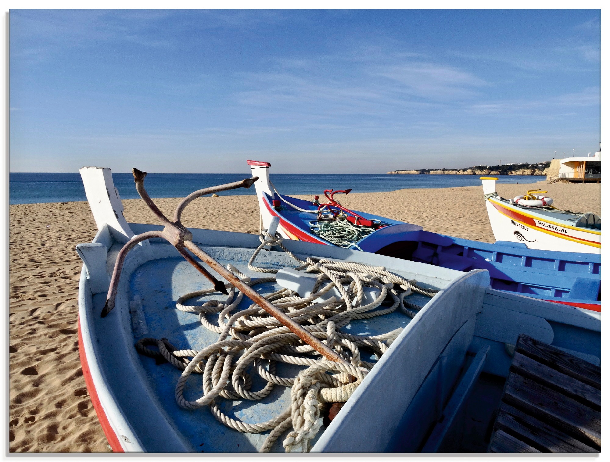 Image of Artland Glasbild »Traditionelle Fischerboote«, Strand, (1 St.) bei Ackermann Versand Schweiz