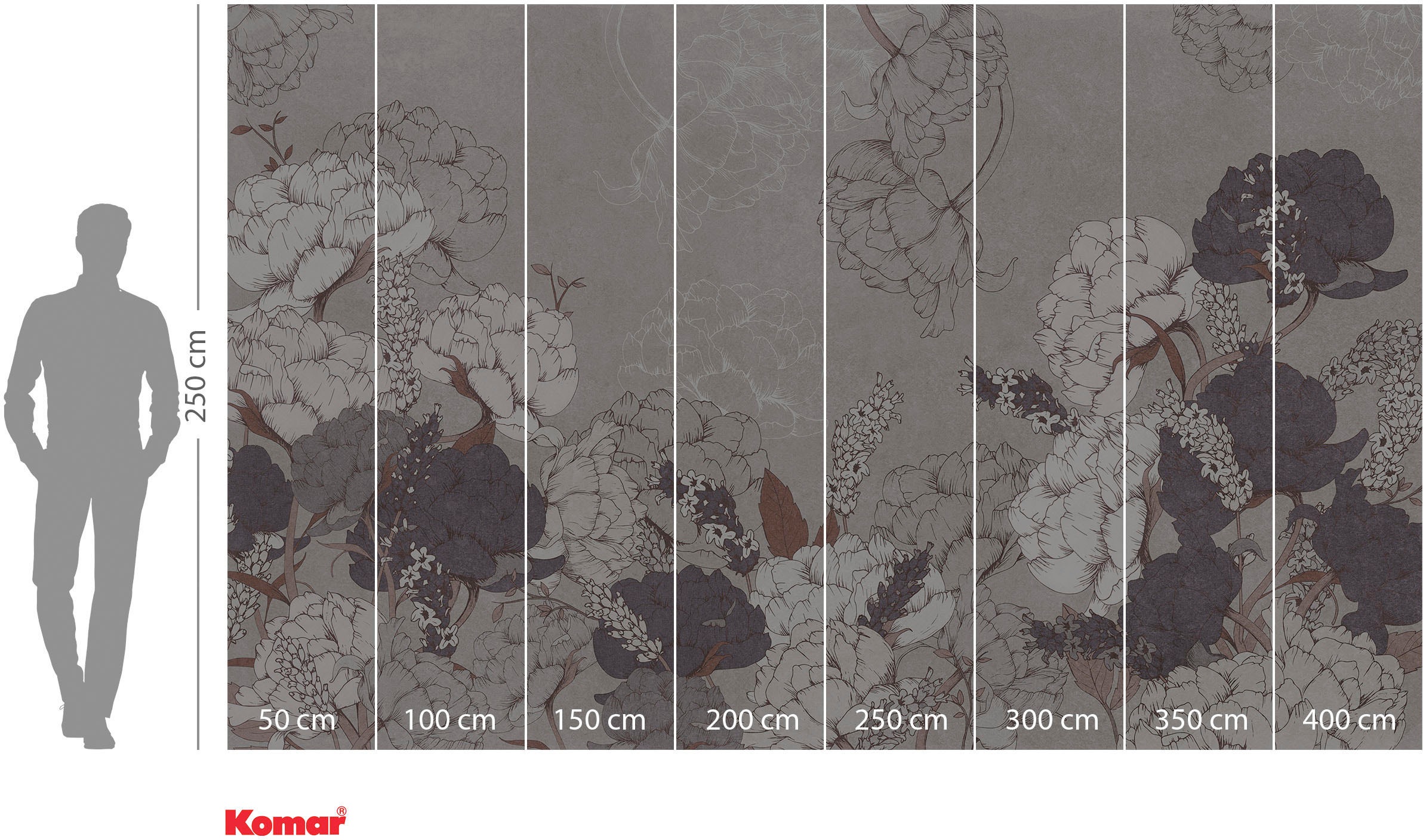 Komar Vliestapete »Digitaldruck Vlies - Beautiful Bijoux - Grösse 400 x 250 cm«, bedruckt, Wohnzimmer, Schlafzimmer