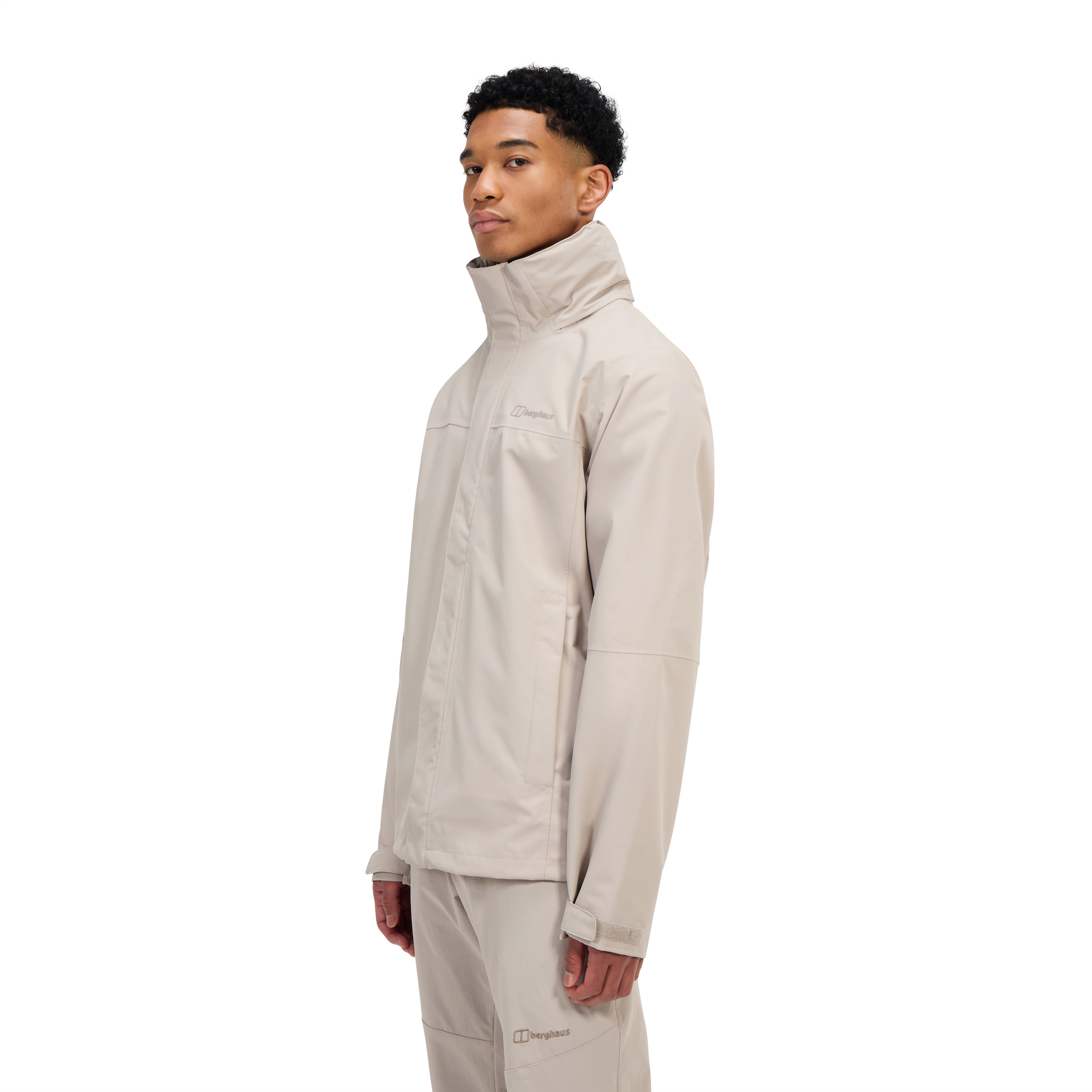 Berghaus Veste softshell »RG ALPHA 2.0 SHELL JKT AM« mit einrollbarer Kapuze, wasserdicht, atmungsaktiv