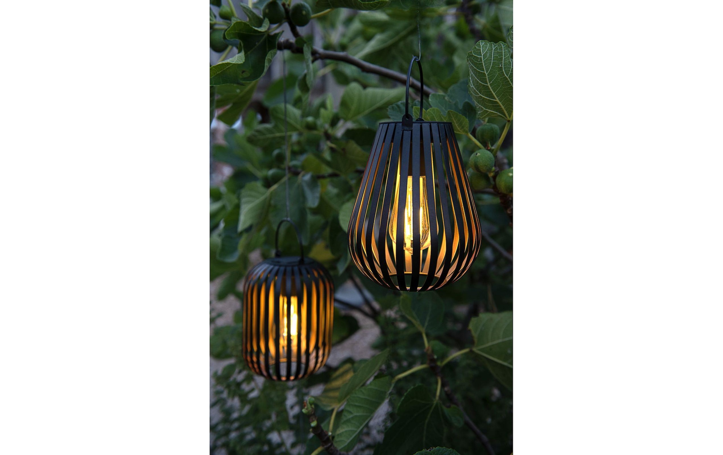 STT LED Laterne »Solar Element Drop« Warmweiss Dekolicht zum Aufstellen oder Aufhängen