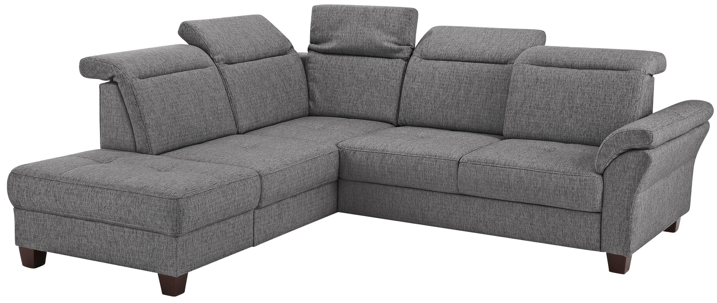 Home affaire Ecksofa »Solvei L-Form«, wahlweise auch mit Kopfteilverstellung und Bettfunktion, Federkern