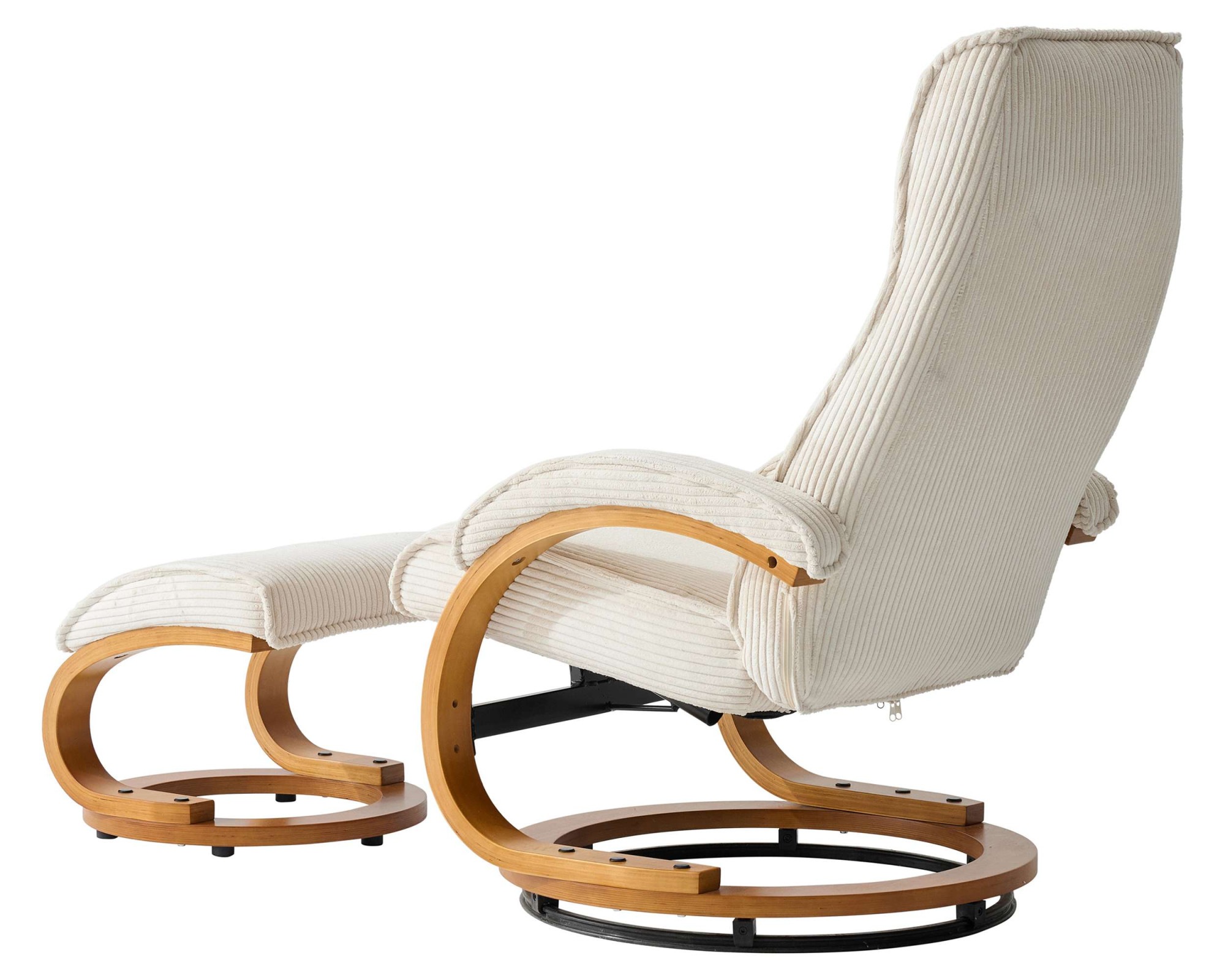 Home affaire Relaxsessel »mit Hocker PARIS neu: Cord - OTTO. Verlässliche Qualität.« bestehend aus Sessel und Hocker,  manuelle Relaxfunktion mit Drehfunktion, neu: Cord-Bezug