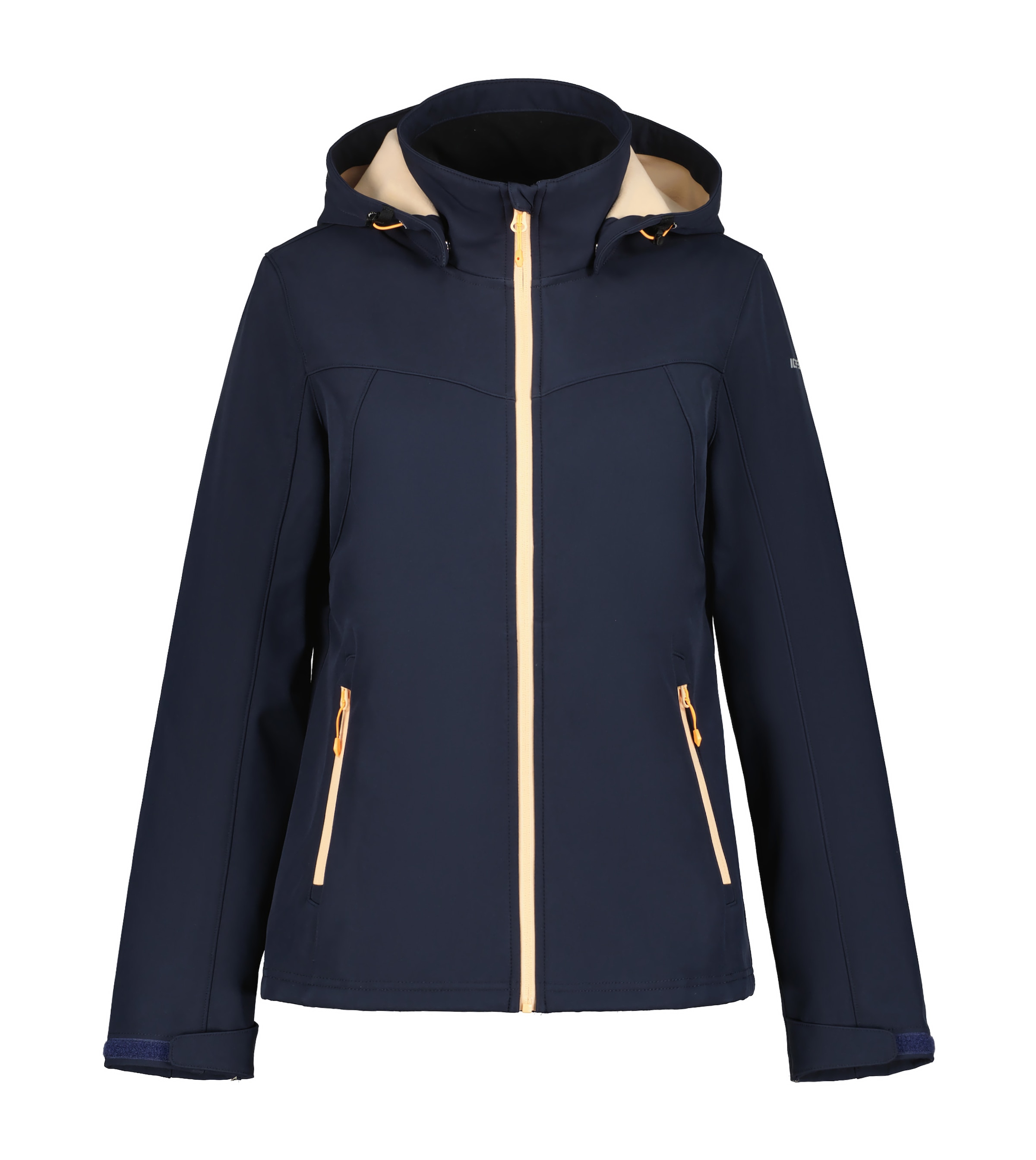 Icepeak Softshelljacke »D SOFTSHELLJACKE BRENHAM«, mit Kapuze, mit hohem Stehkragen