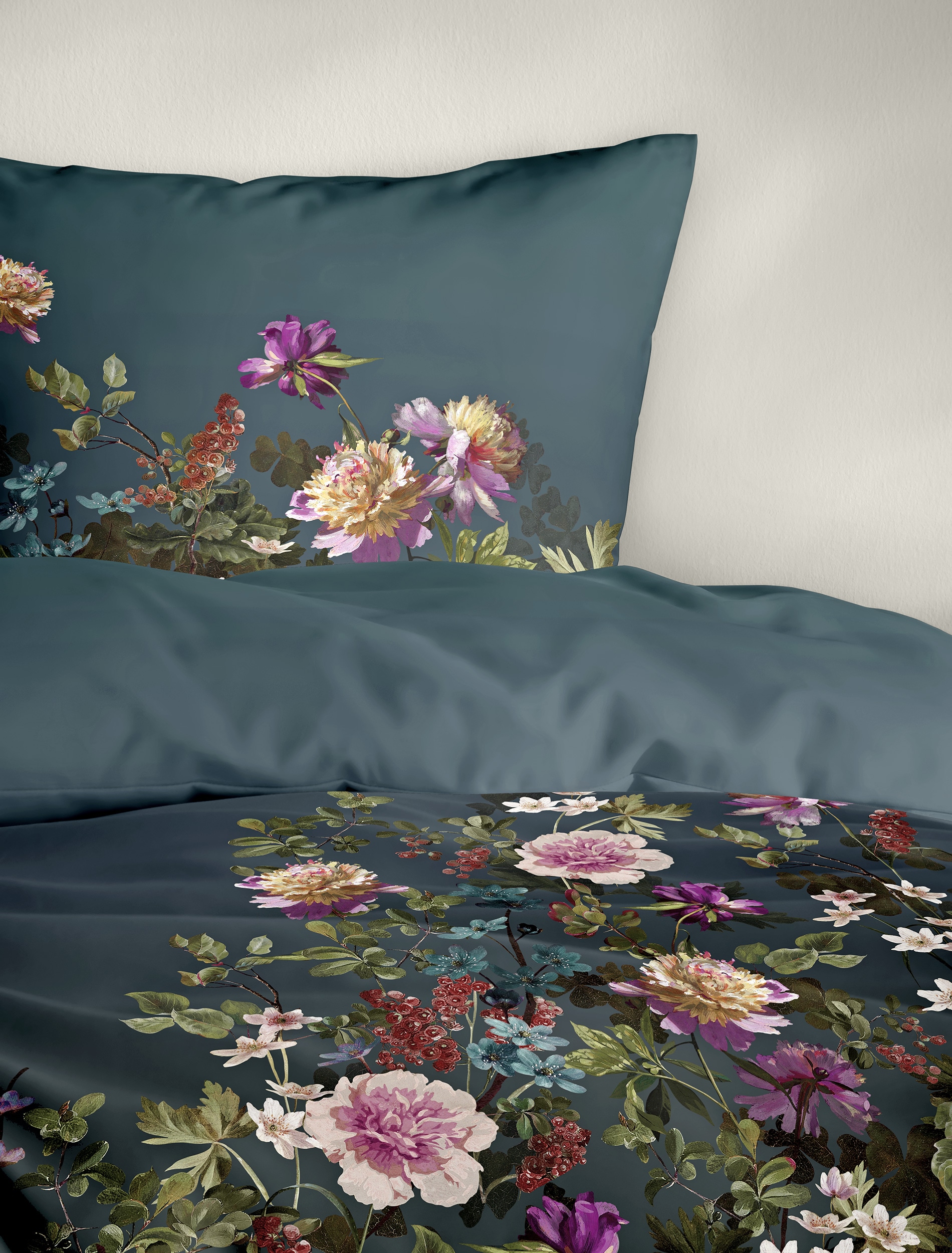 BIERBAUM Bettwäsche »5323« 2 Stk. tlg. Mako-Satin, 100 % Baumwolle, pflegeleicht