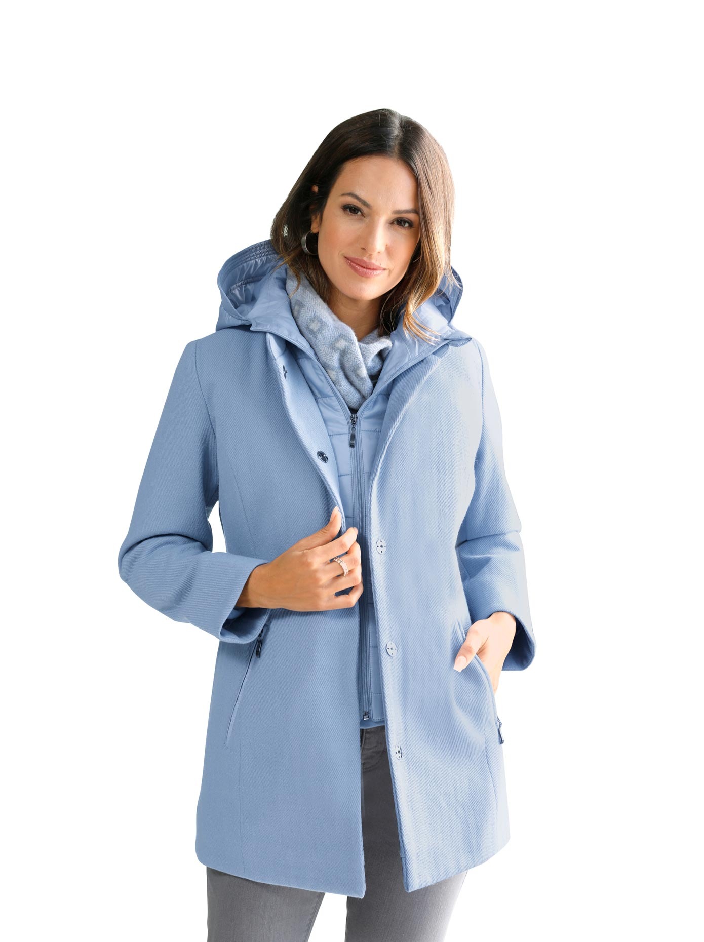 Inspirationen Doppeljacke, mit Kapuze kaufen