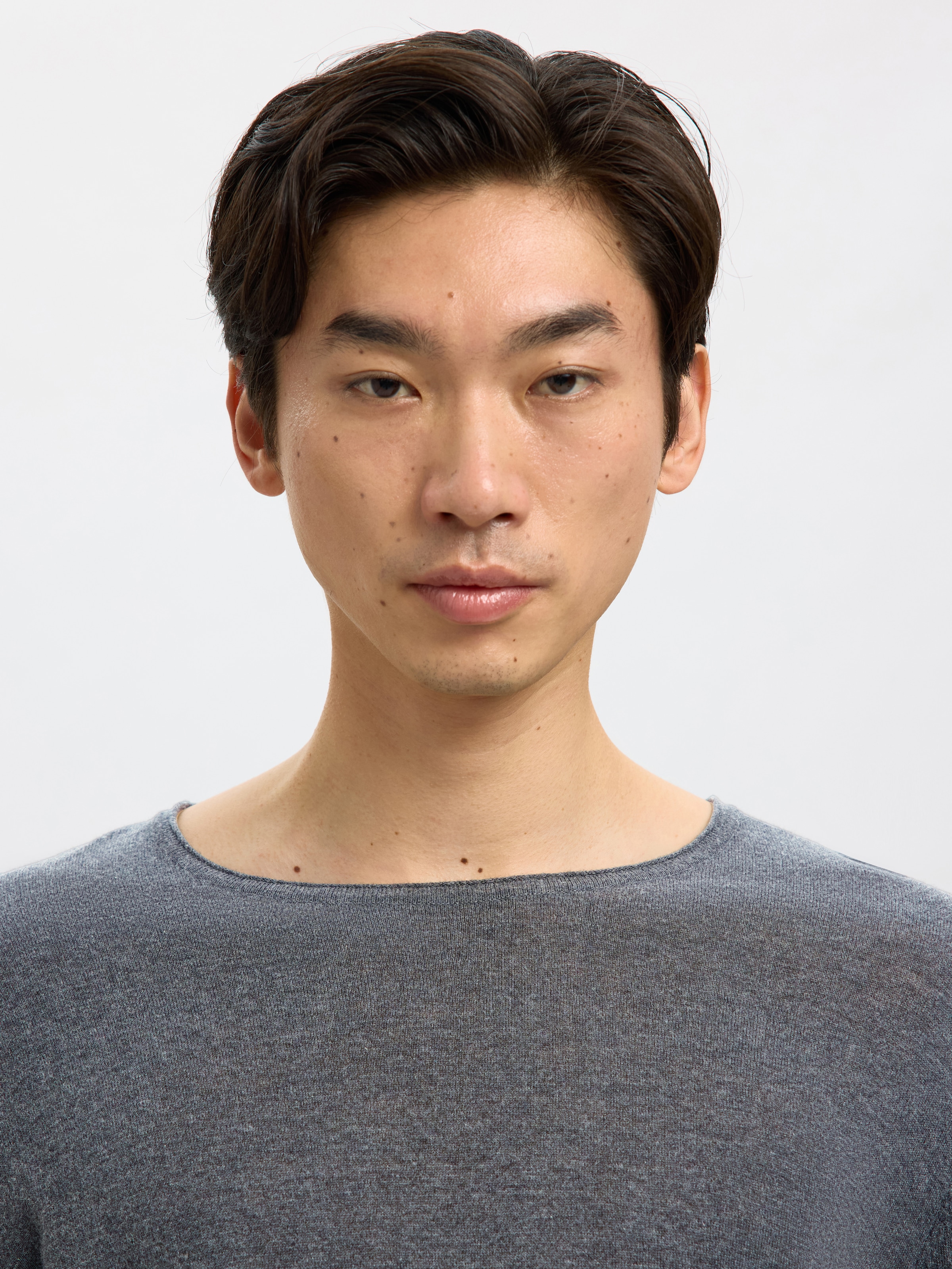 SELECTED Rundhalspullover »SLHROME LS KNIT CREW NECK NOOS«