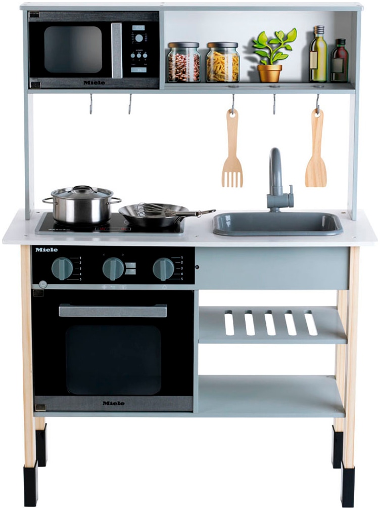 Klein Spielküche »Miele« mit Zubehör aus Holz und Metall