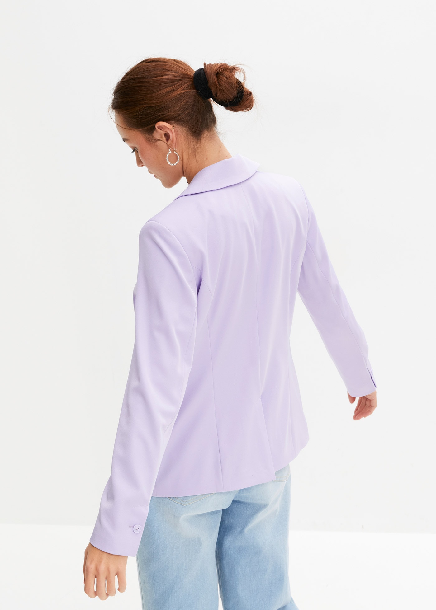 bonprix Veste blazer eleganter Look, schmale Passform, aus Polyester und Elasthan