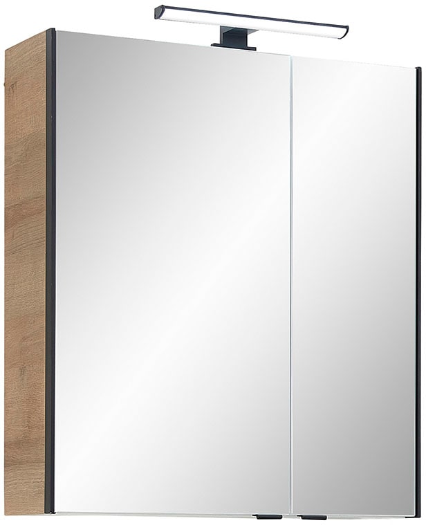 Saphir Ensemble de meubles de salle de bain »Quickset 395 3-teilig, Waschbeckenunterschrank mit LED-Spiegelschrank« 4 cuis tlg.