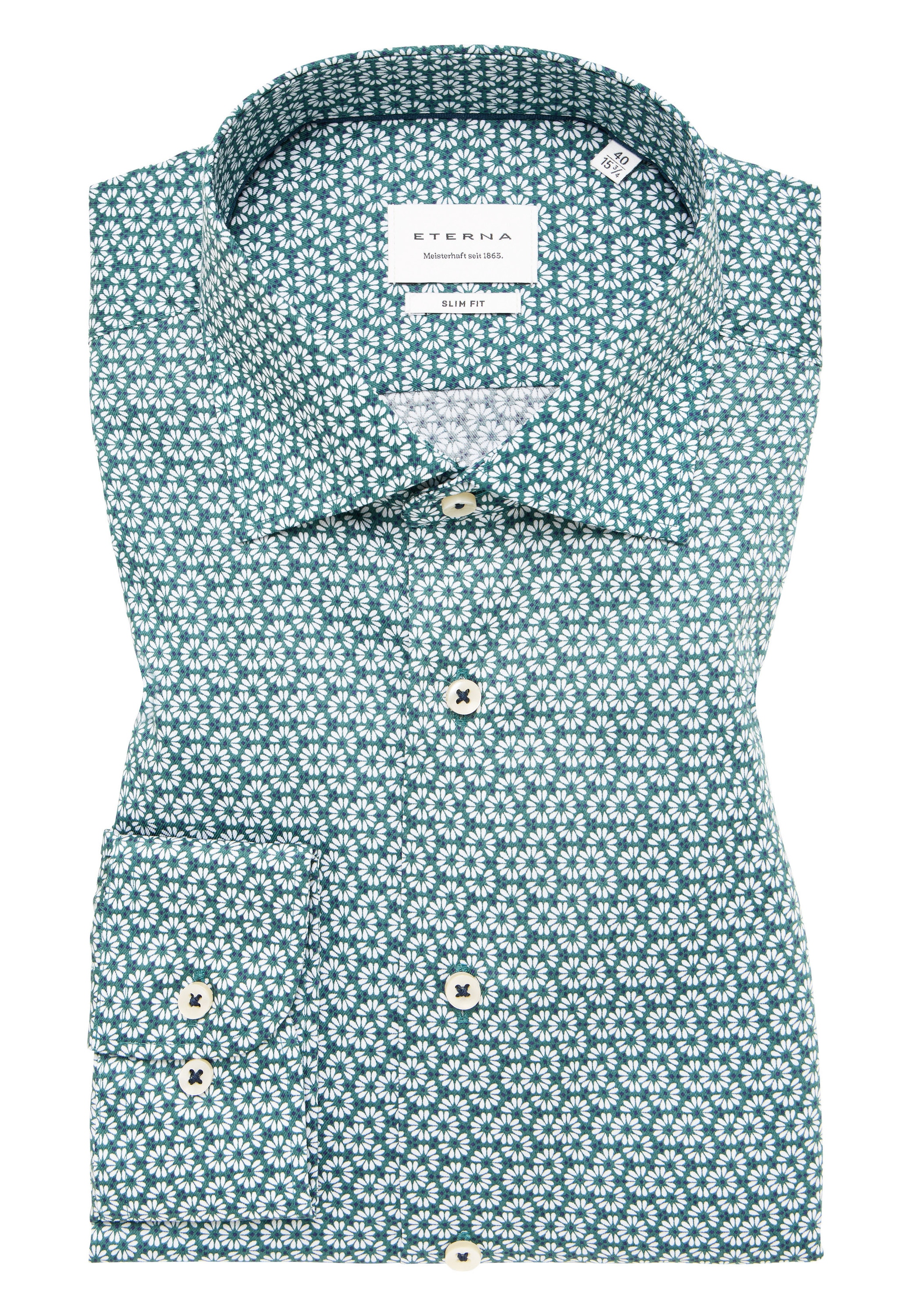 Eterna Langarmhemd »SLIM FIT«, NON IRON (bügelfrei)