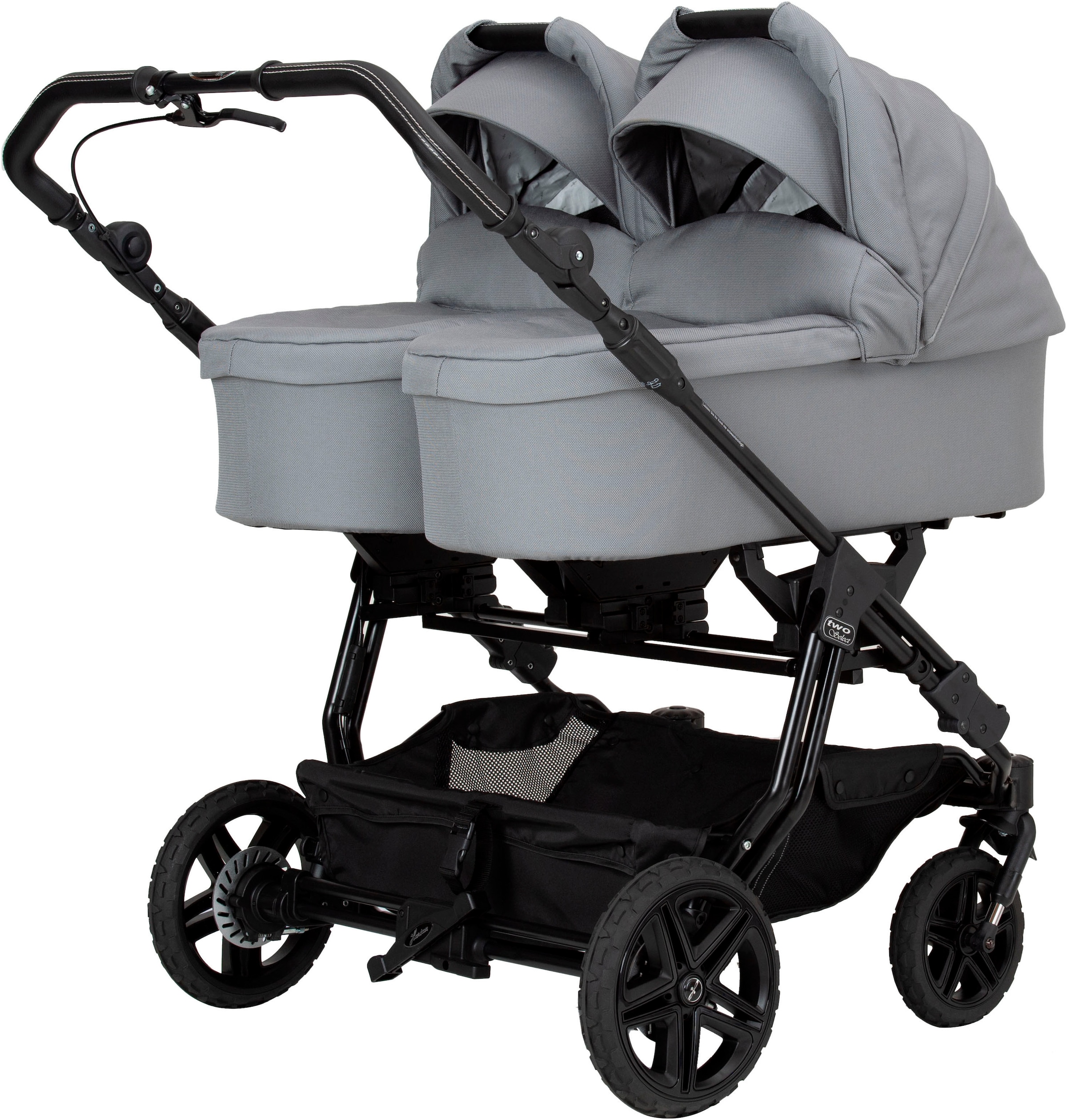 Hartan Zwillingswagen »Two Select Outdoor« inkluisve Handbremse; Luftkammerräder; Made in Germany