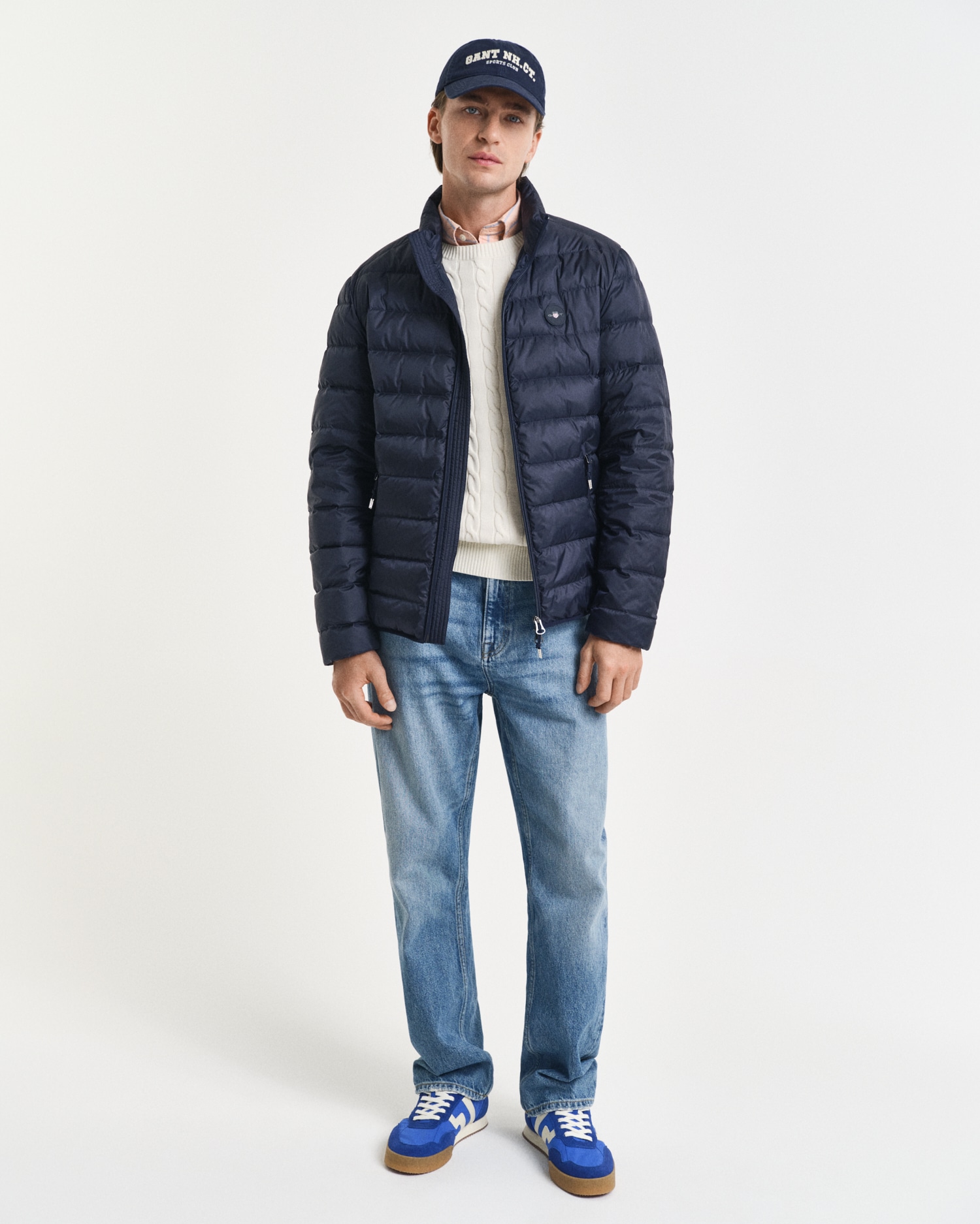 Gant Veste matelassée »LIGHT DOWN JACKET« 2-Wege-Reissverschluss, Übergangsjacke, regular fit