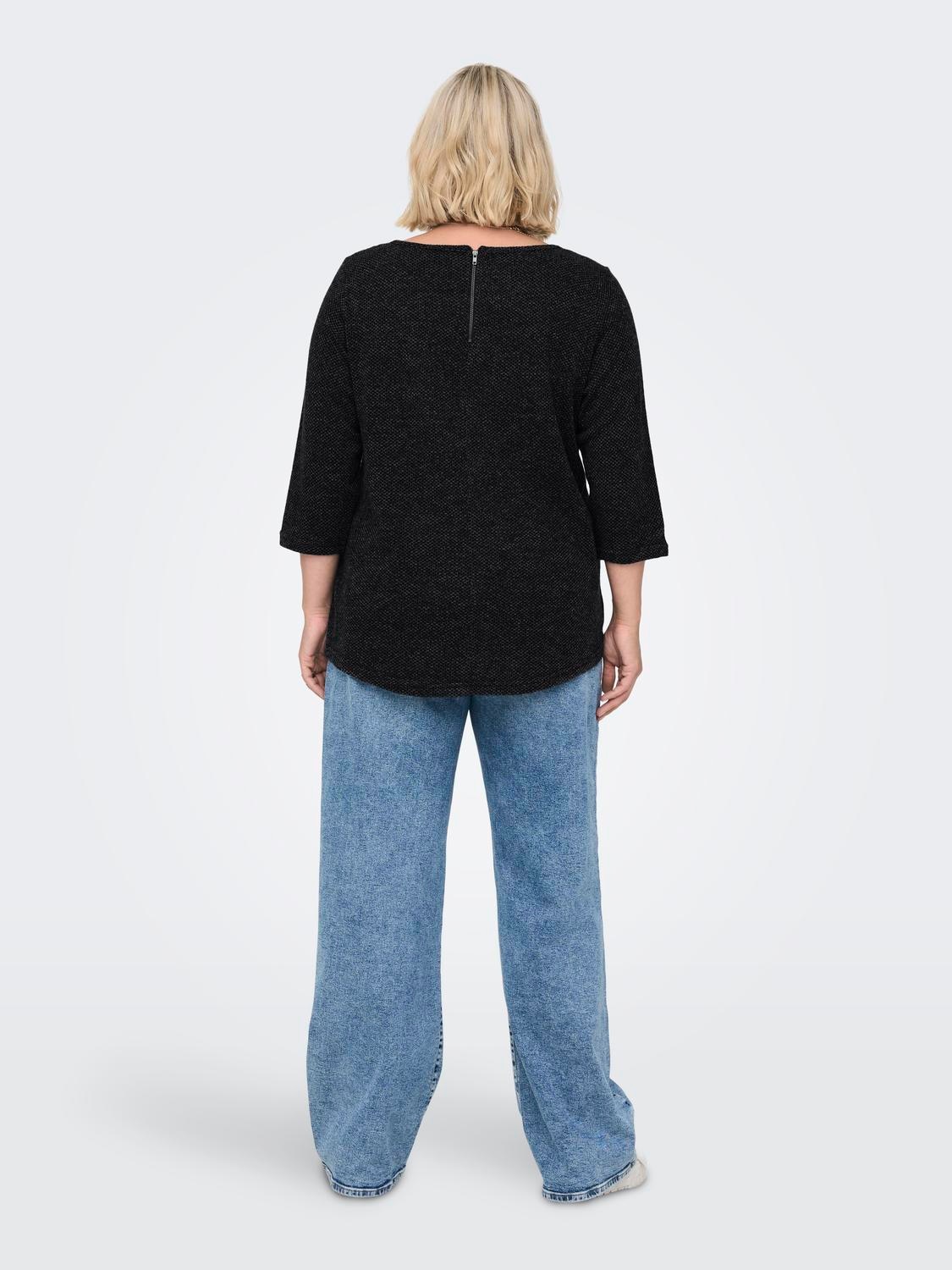 ONLY CARMAKOMA 3/4-Arm-Shirt »CARMARTHA 3/4 TOP«