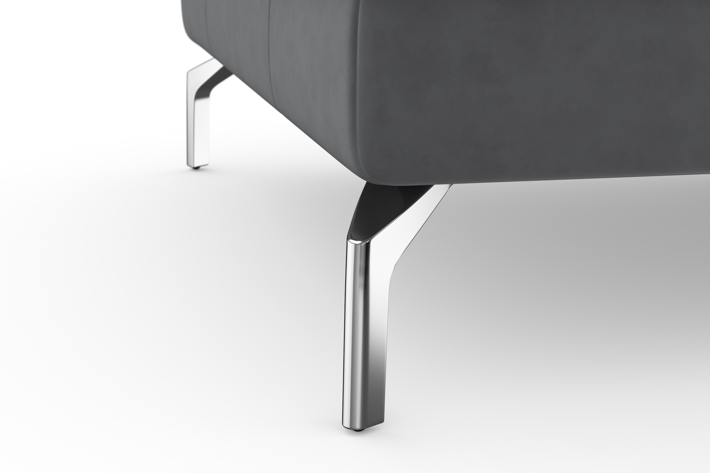 sit&more Ecksofa »Bendigo L-Form« inklusive Sitztiefenverstellung, Bodenfreiheit 15 cm, in 2 Fussfarben