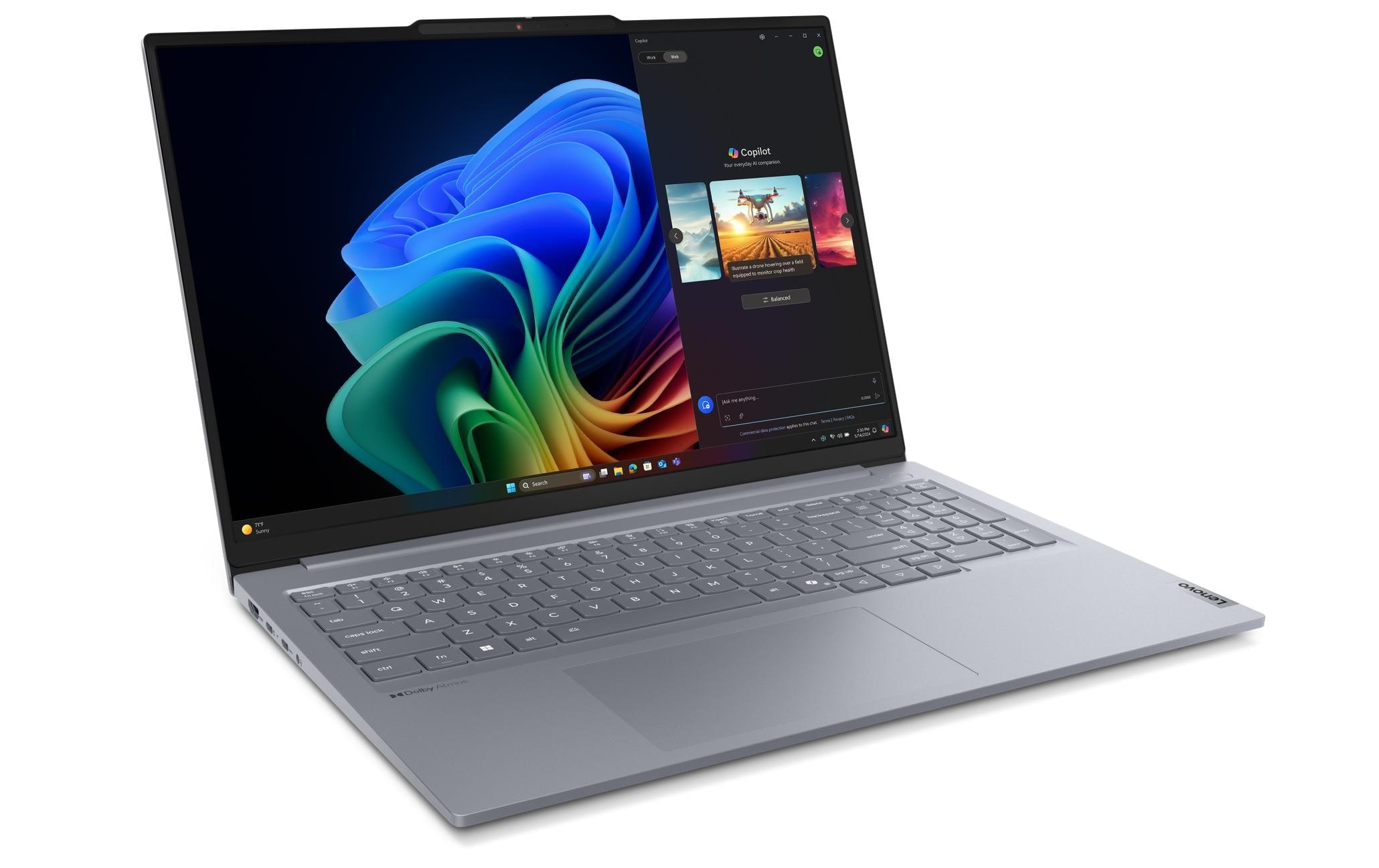 Lenovo Notebook »16 Gen. 7 QOY«, 40,48 cm, / 16 Zoll, Qualcomm, Snapdragon X Plus, Adreno, 512 GB SSD