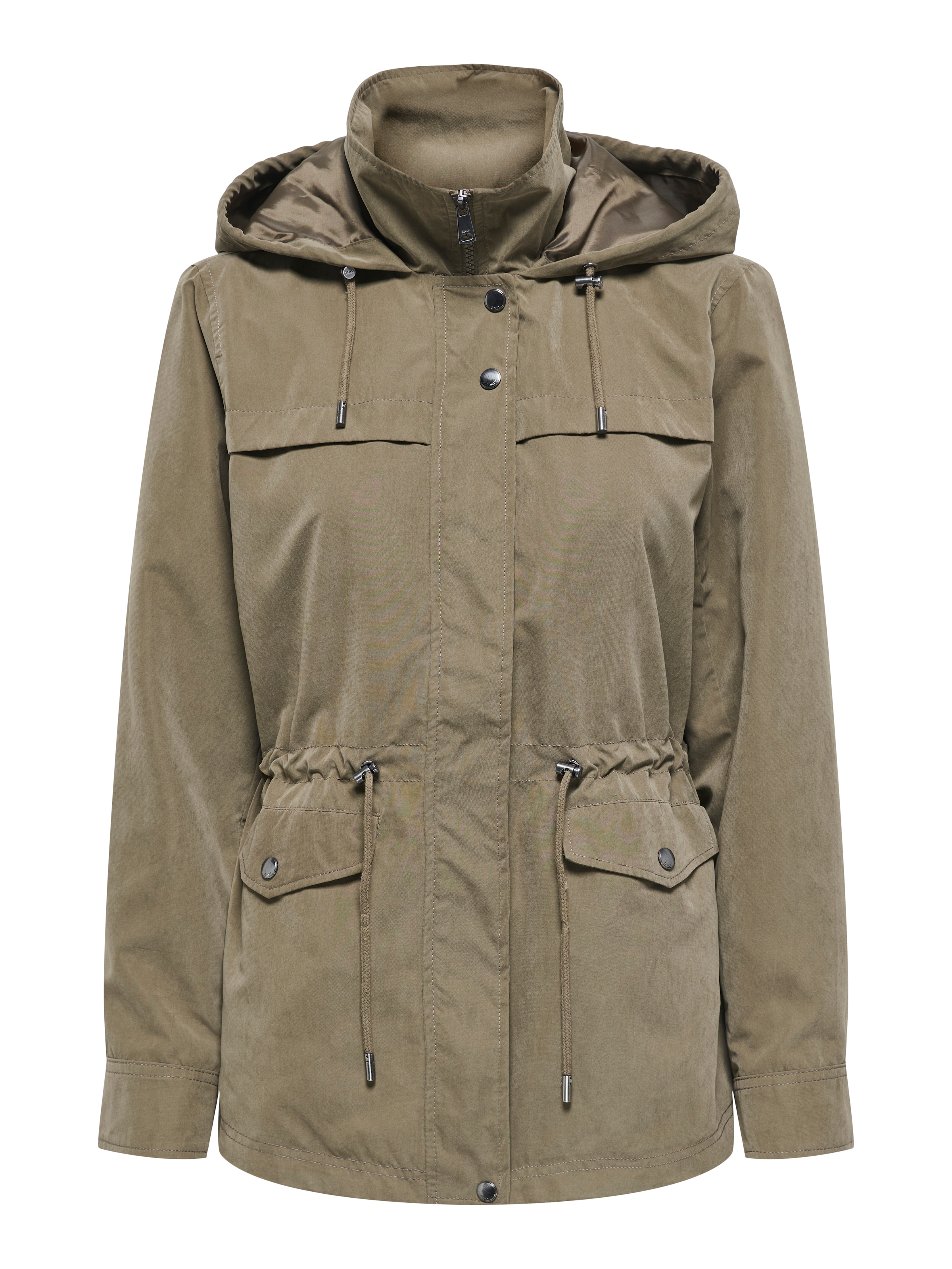 ONLY Parka »ONLNEWSTARLINE SPRING JACKET CC OTW« mit Kapuze mit durchgehendem und verdecktem Reissverschluss