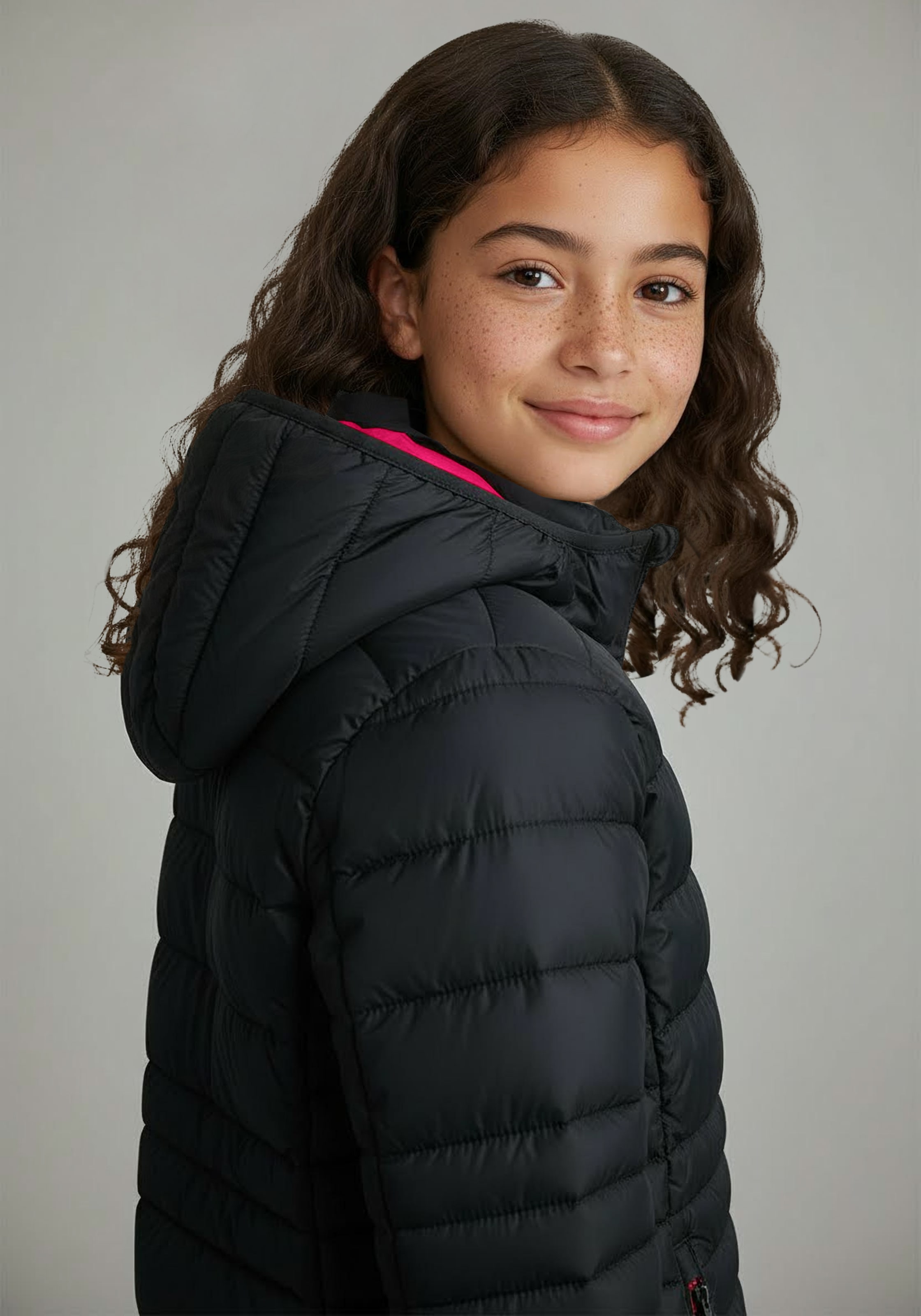 CMP Steppjacke »KID G JACKET FIX HOOD« 1 Stk. tlg. mit Kapuze wärmend & winddicht & wasserabweisend