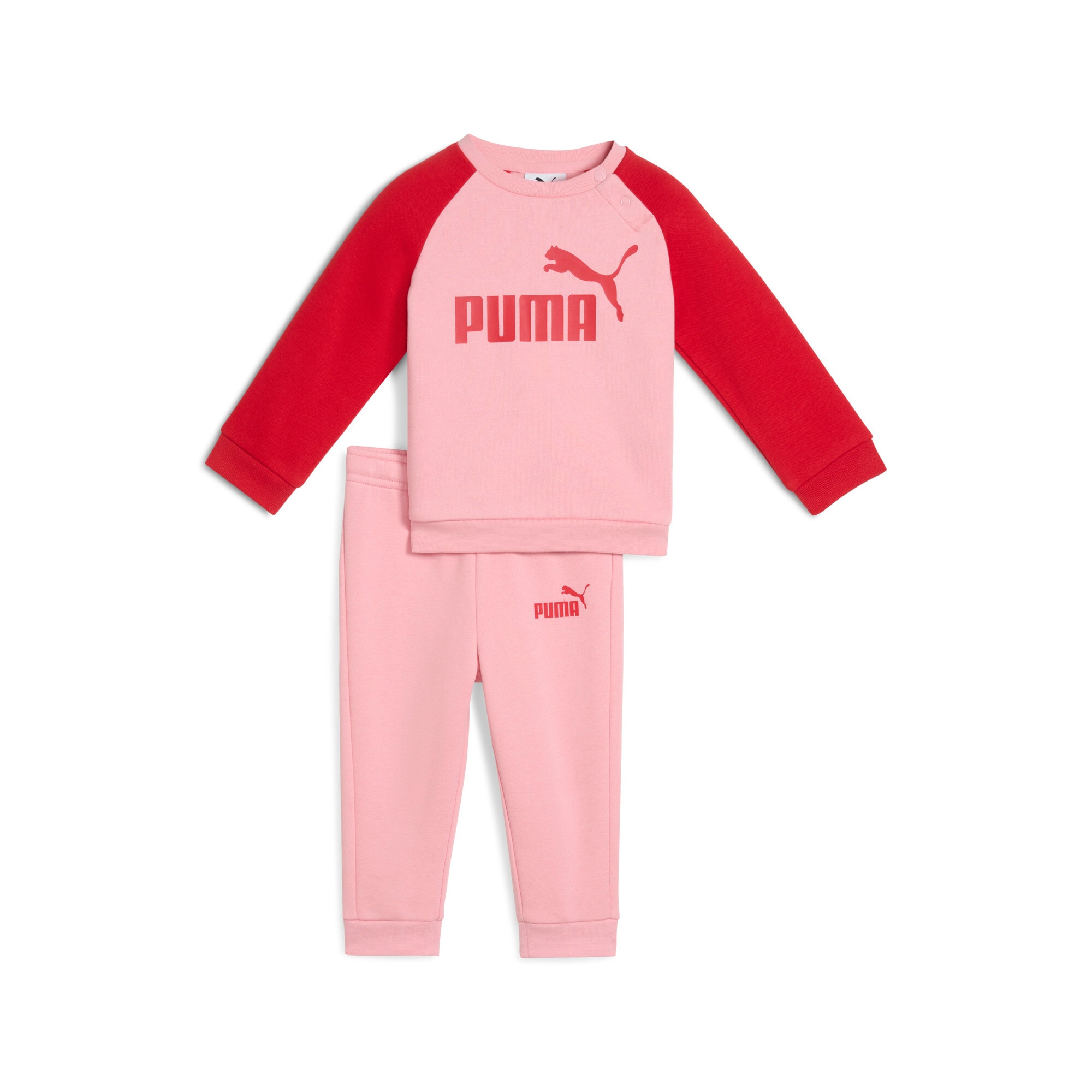 Image of PUMA Trainingsanzug "MINICATS ESS RAGLAN CREW SET FL INF" 2 Stk. 2-teilig, mit Rundhalsausschnitt, mit innenliegendem Kordelzug