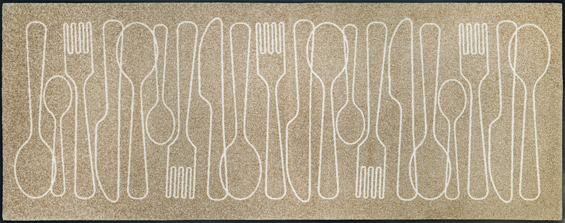 Image of wash+dry by Kleen-Tex Teppich "Cutlery Symphony" rechteckig 7 mm Höhe