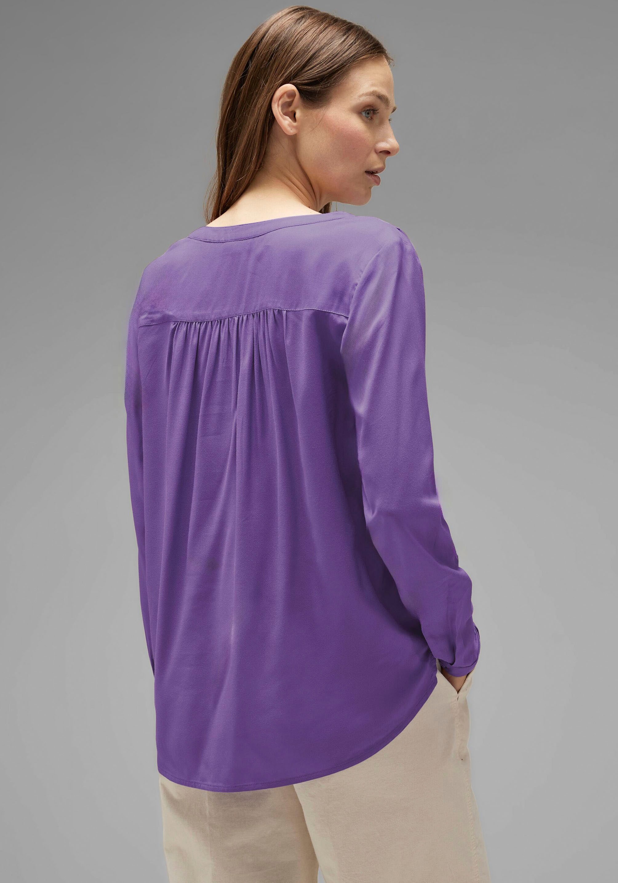 ♕ STREET ONE »Style Shirtbluse Seitenschlitzen Bamika«, mit versandkostenfrei kaufen