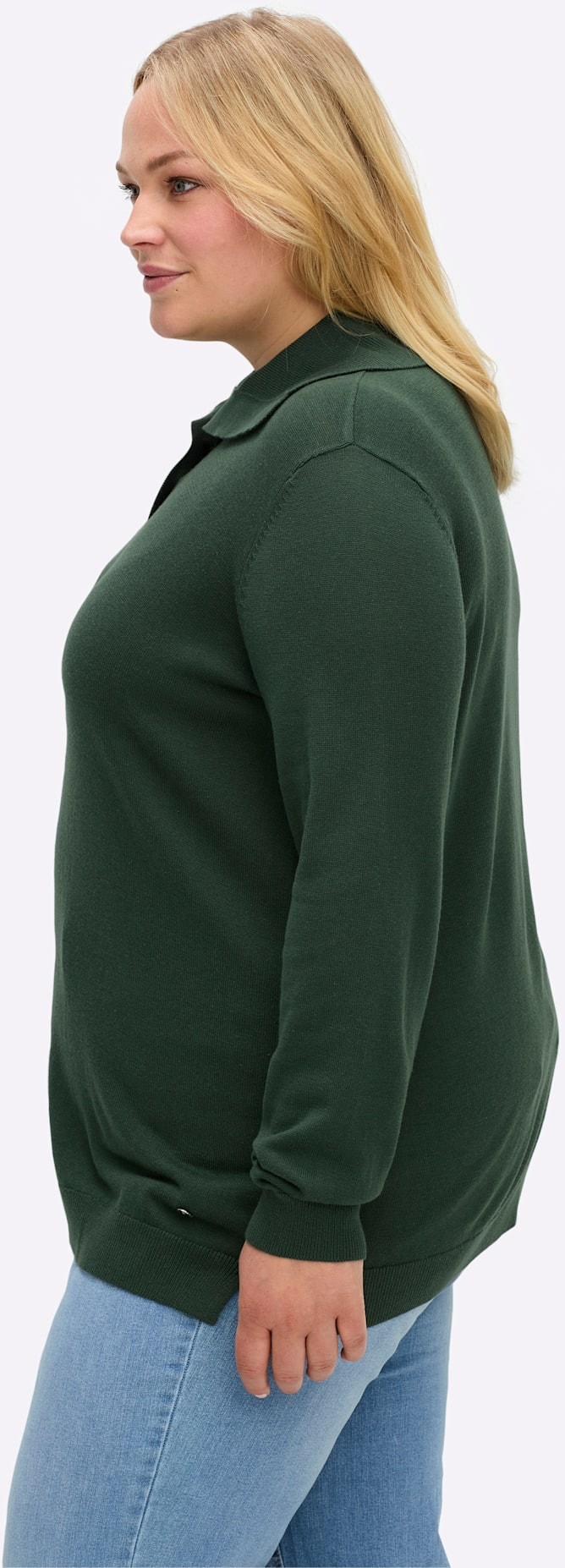 Sheego Pull à col roulé »Pullover«