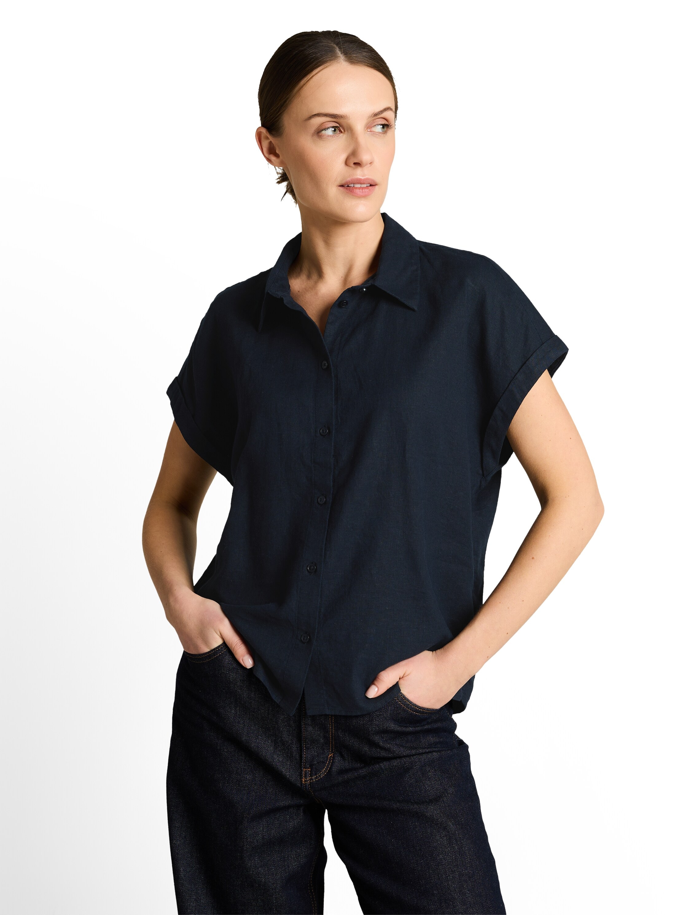 Image of TOM TAILOR Hemdbluse mit Knopfleiste