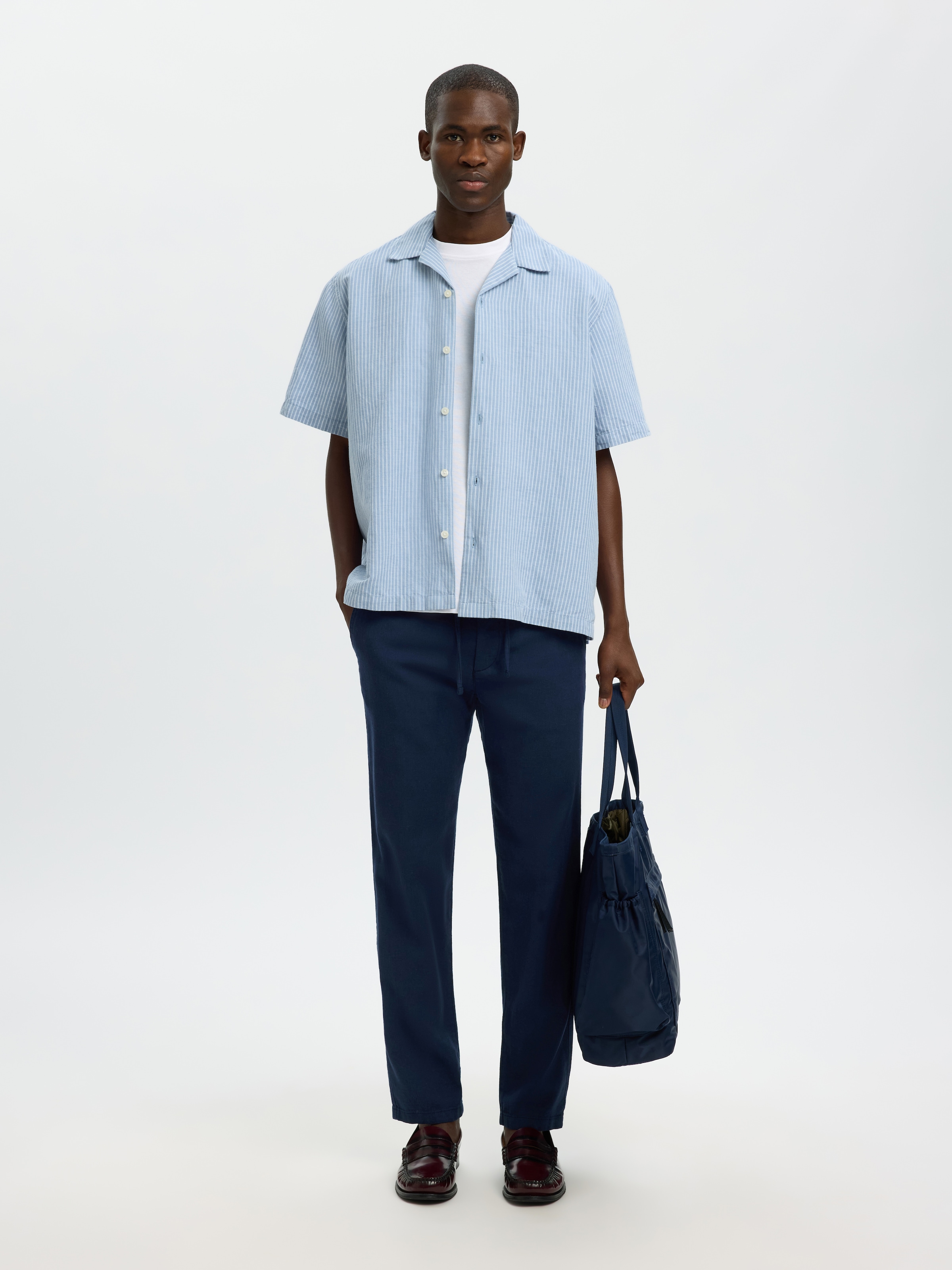 SELECTED HOMME Chinohose »SLH172-SLIMTAPE BRODY LINEN PANT NOOS«  mit Leinen