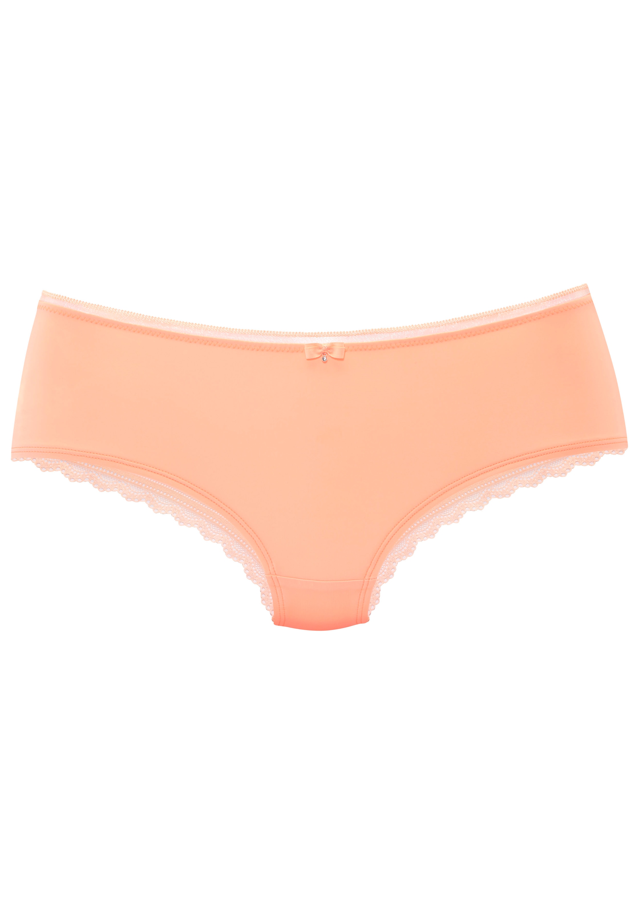 LASCANA Panty »Tiziana«, mit modischer Zierkante und hübschen Accessoires