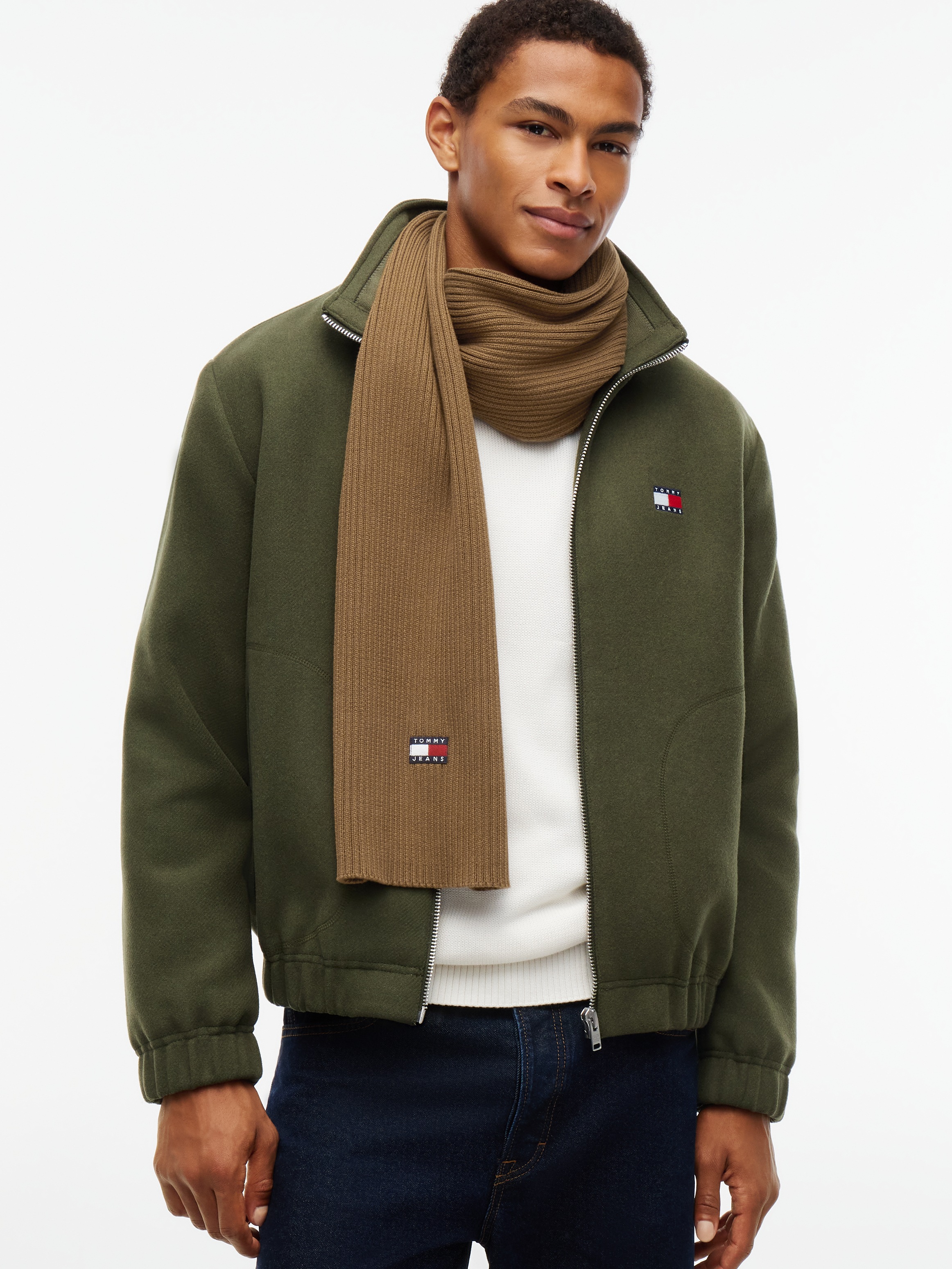 Tommy Jeans Écharpe »TJM HERITAGE CORE« maille côtelée, 190 x 28 cm