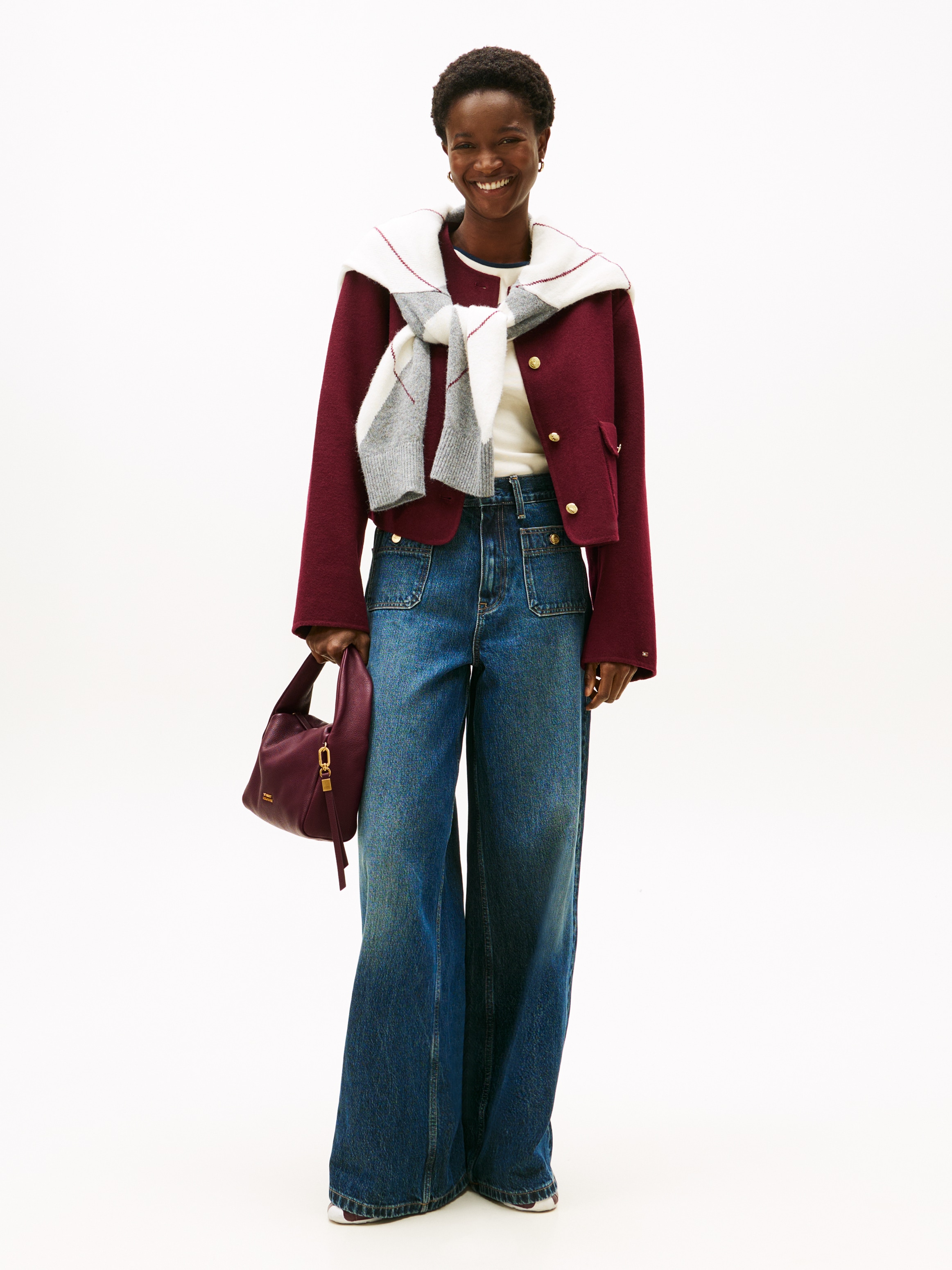 Tommy Hilfiger Schultertasche »CITY LEATHER MINI BAG« , Damen Tragetasche, Abendtasche mit breitem Tragegriff