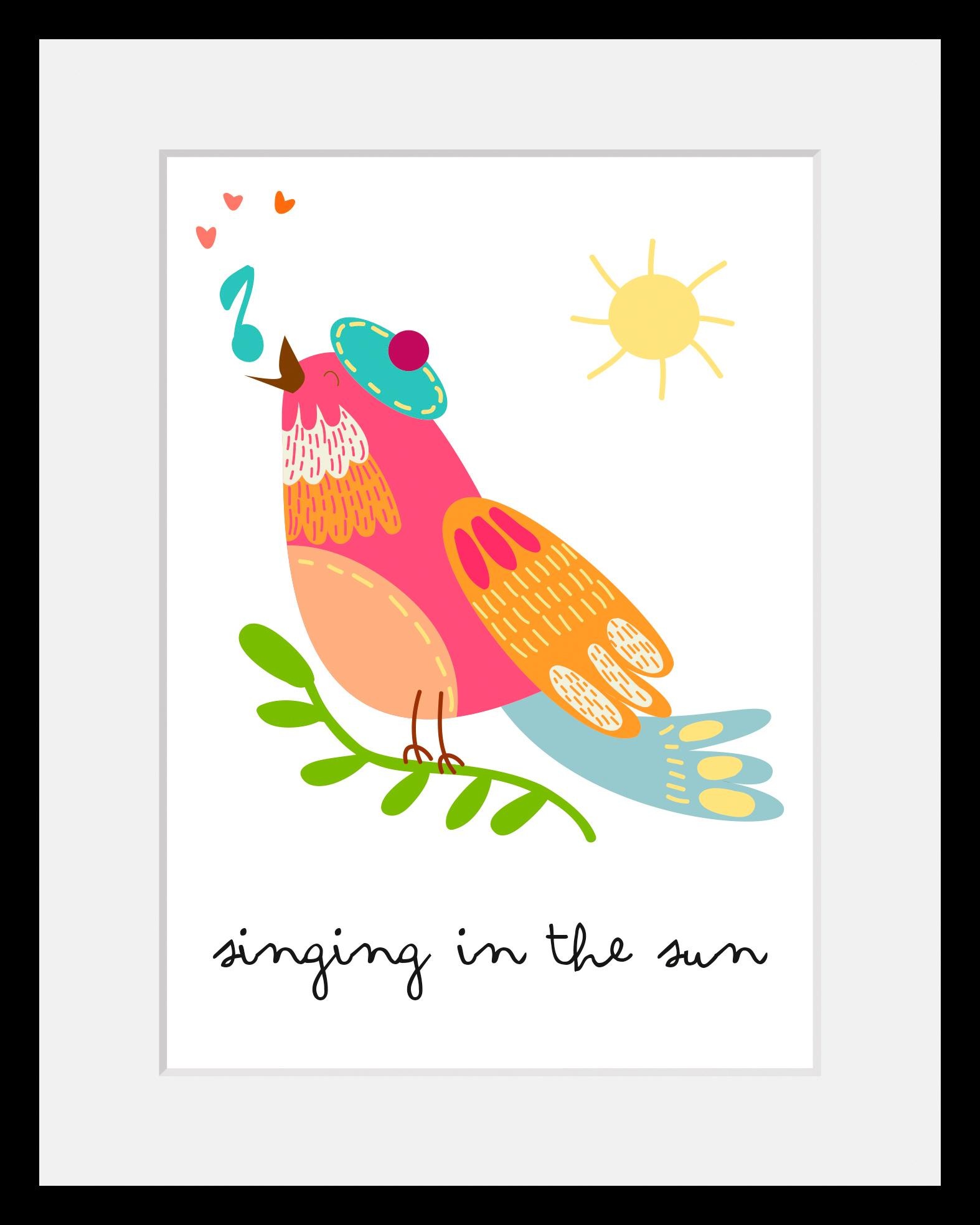 Image of Home affaire Bild »Singing in the sun«, mit Rahmen bei Ackermann Versand Schweiz