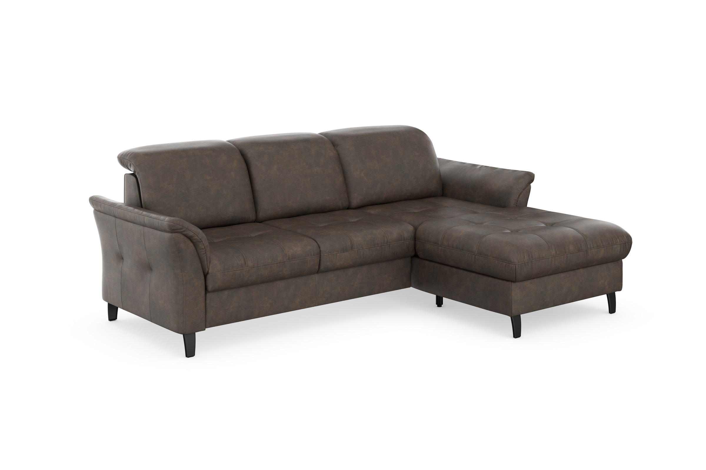sit&more Ecksofa »Maggiore L-Form«, wahlweise mit Kopfteilverstellung, Bettfunktion und Bettkasten