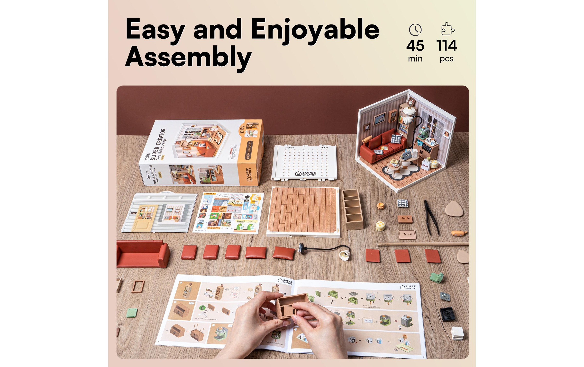   Modellbausatz »RoboTime Gemütliche Wohnlounge«