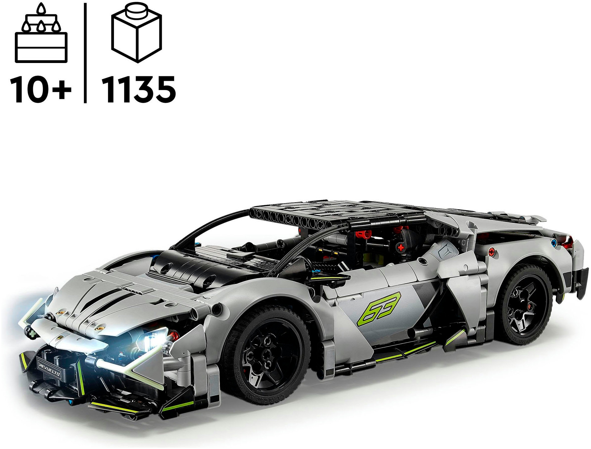 LEGO® Pions de construction »Lamborghini Revuelto Supersportwagen (42214), LEGO Technic« Made in Europe