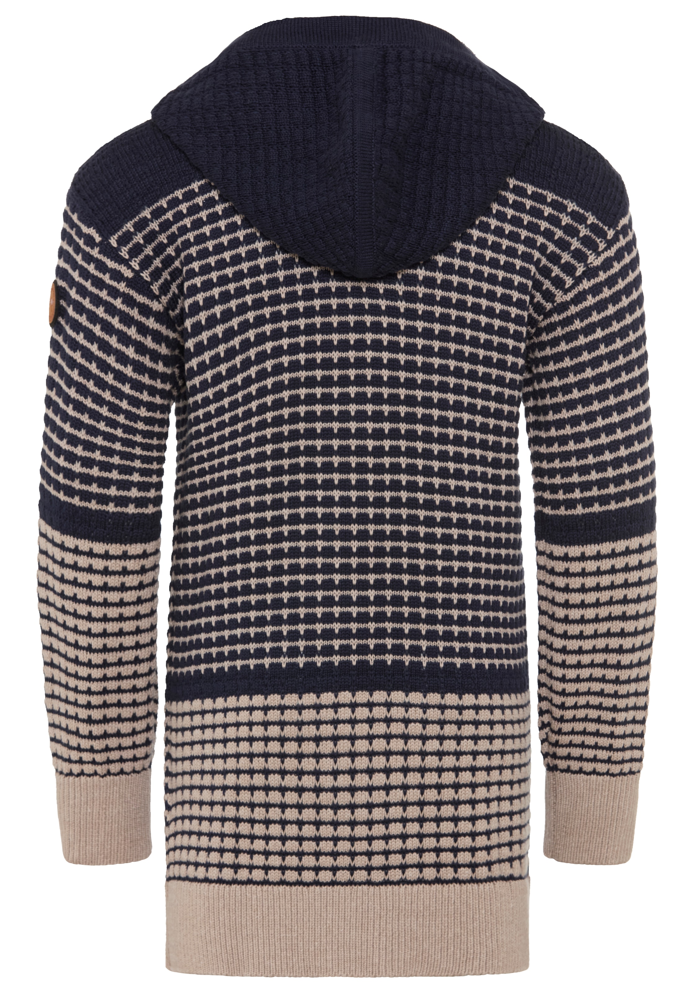 KangaROOS Longstrickjacke »Long-Strickjacke mit modischen Ringelmuster von KangaROOS« Lange Strickjacke, lässig geschnitten, Grobstrick-Qualität, Mini-Me