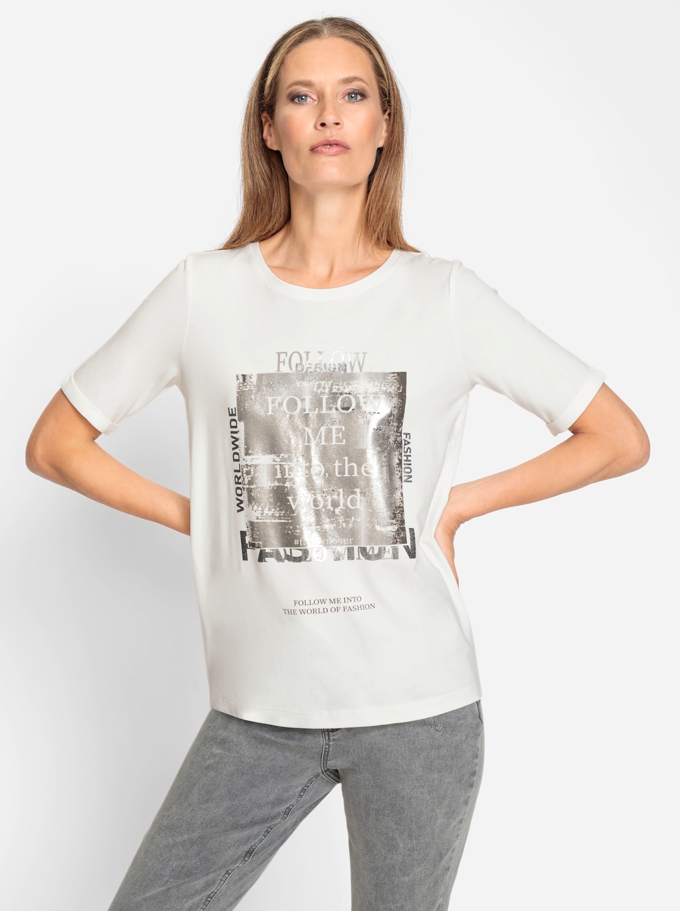 heine Rundhalsshirt »Shirt«, (1 tlg.)