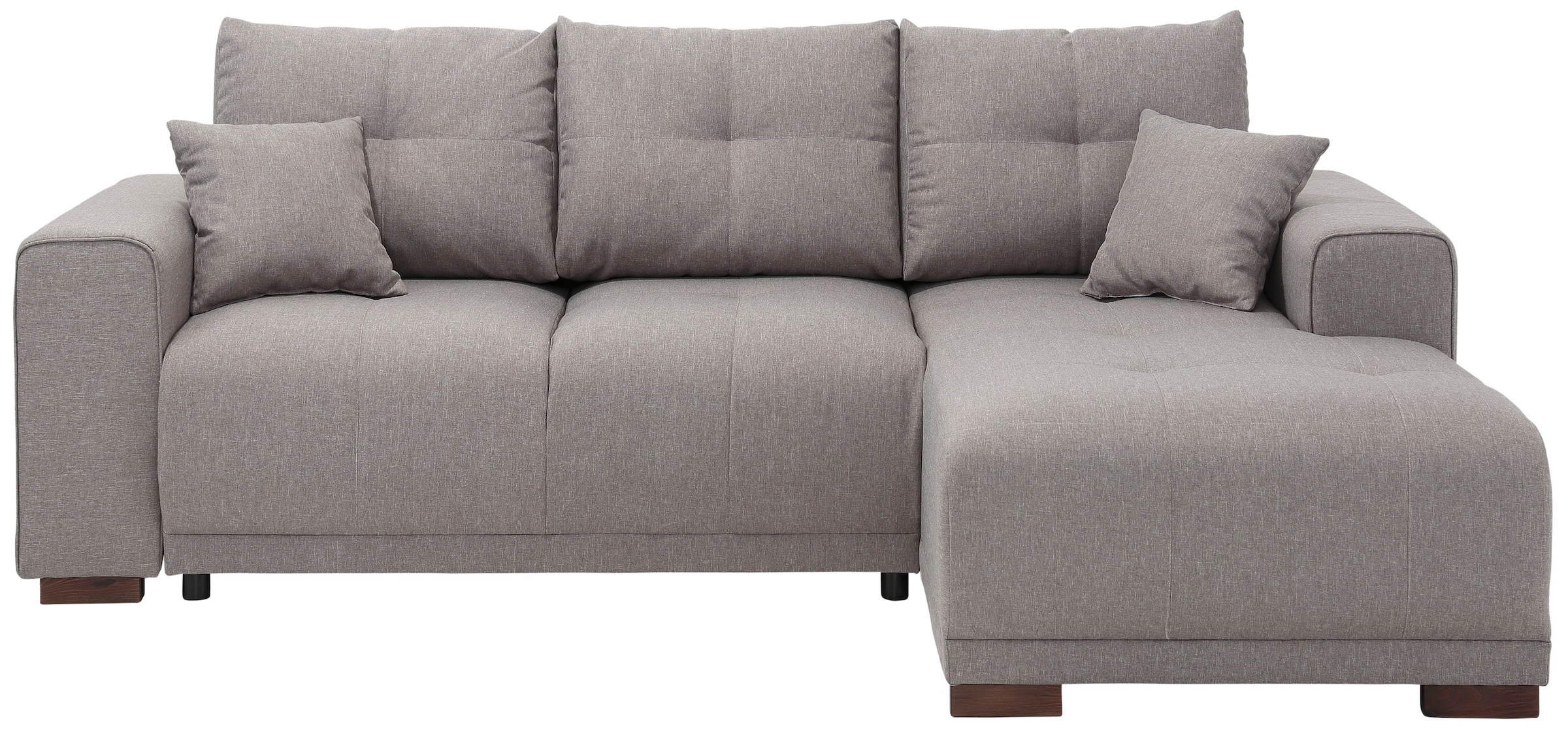 Home affaire Ecksofa »Viborg L-Form«, mit Regal in der Armlehne, wahlweise mit Bettfunktion