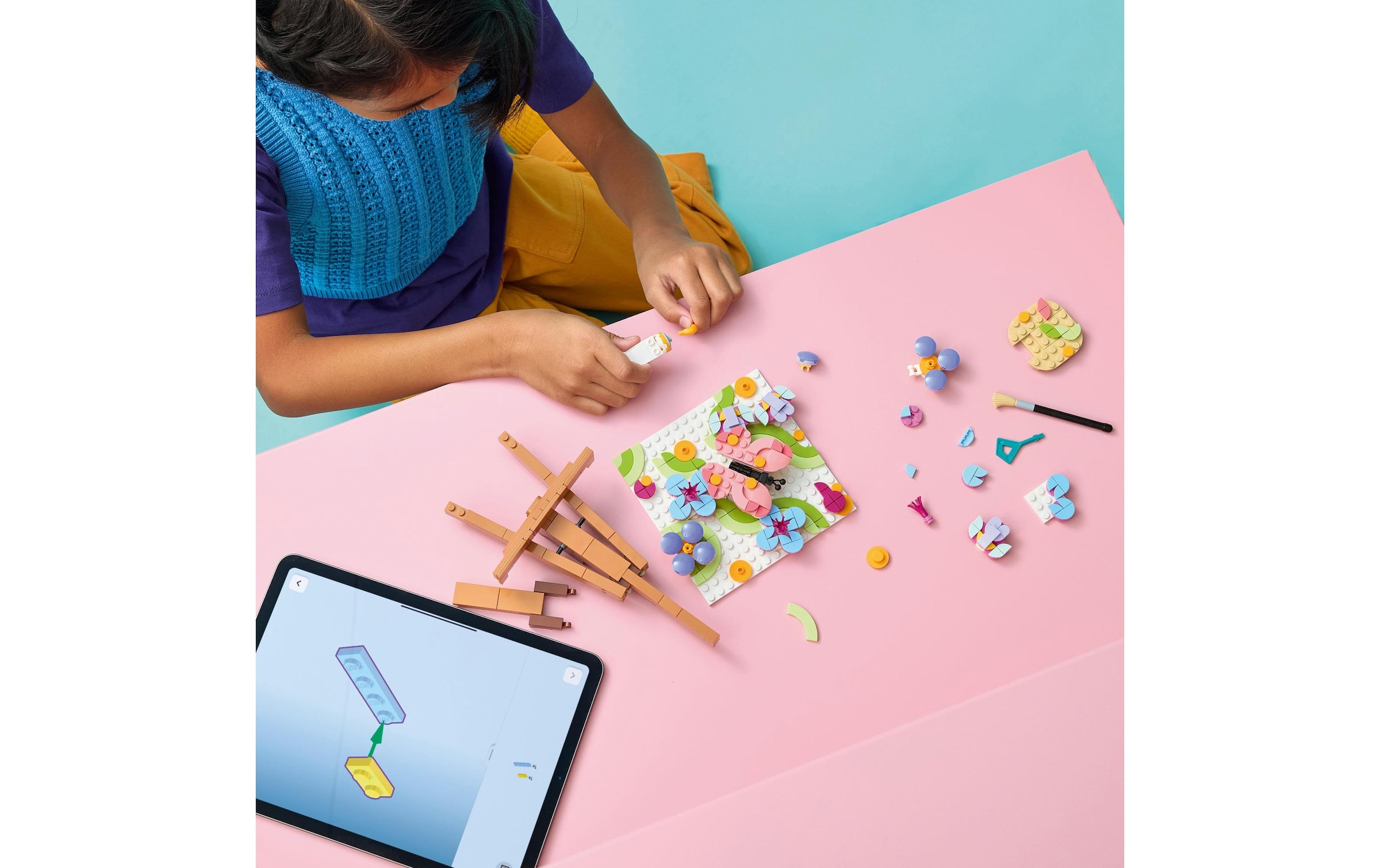 LEGO® Konstruktionsspielsteine »Deko-Blumengemälde (31390), LEGO Creator« Made in Europe