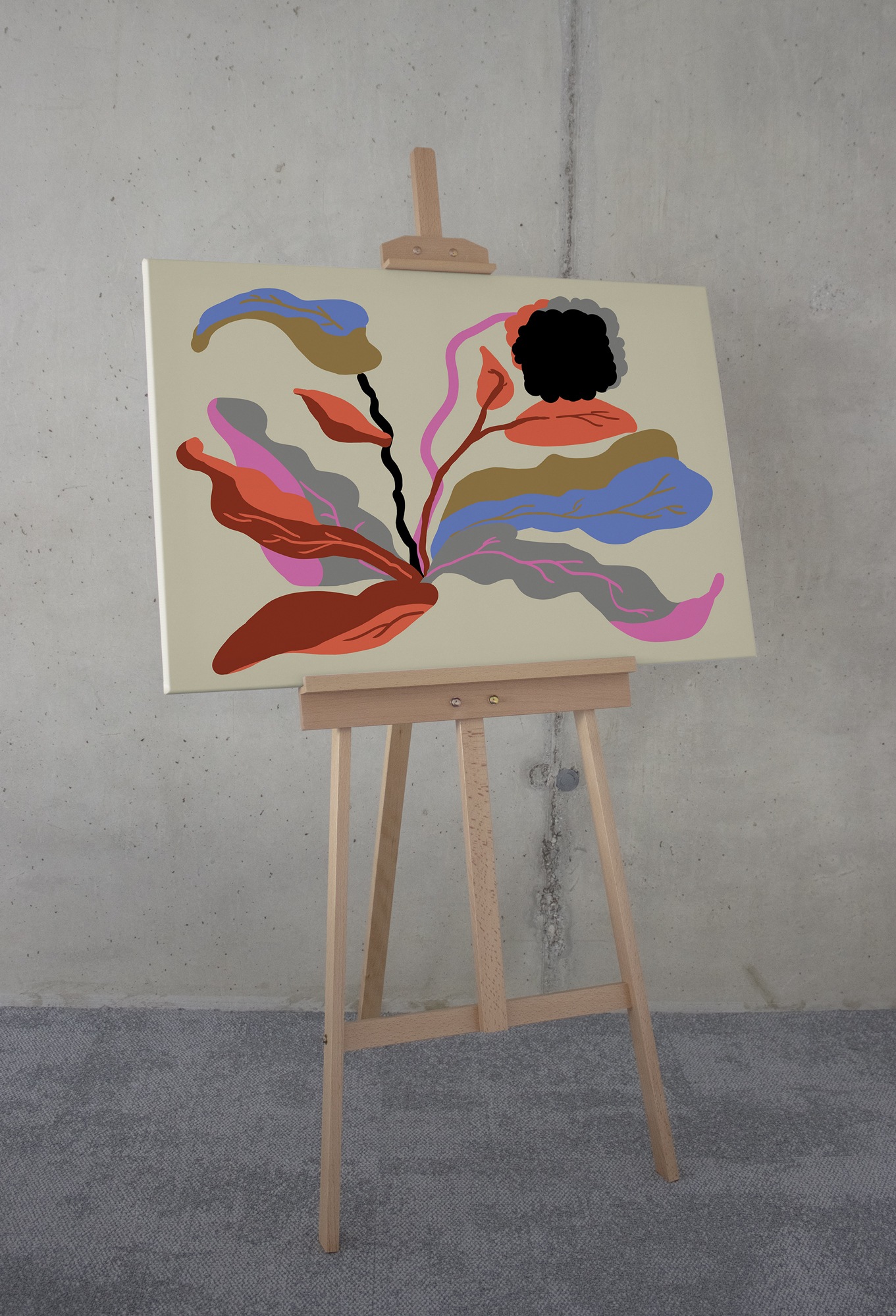 Komar Leinwandbild »Flirt - Grösse 60 x 90 cm«, Natur, (1 St.), Keilrahmenbild mi Echtholzrahmen