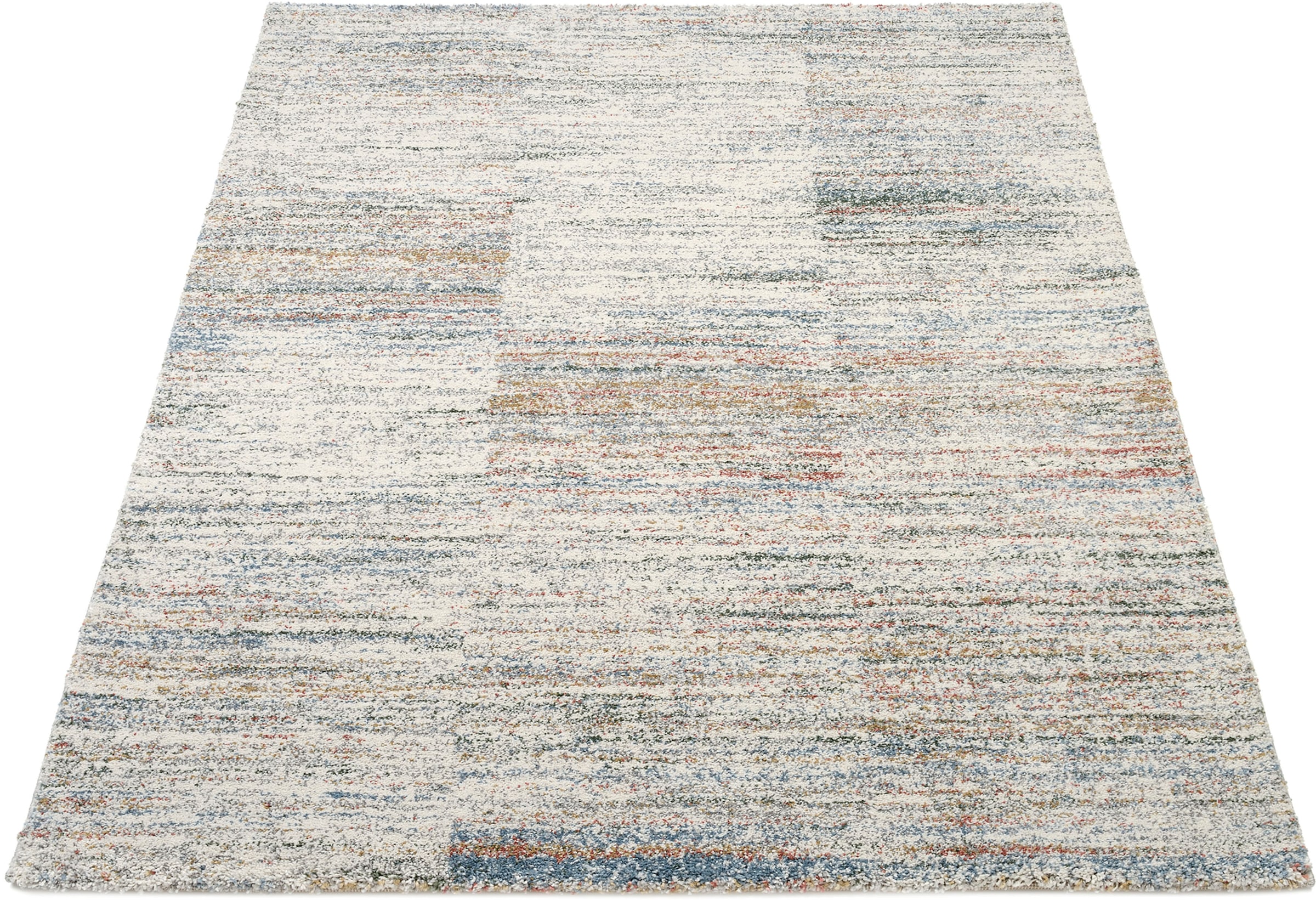 OCI DIE TEPPICHMARKE Teppich »NEW VILLA LINES«, quadratisch, moderne melierte Farben, Vintage Look, Wohnzimmer