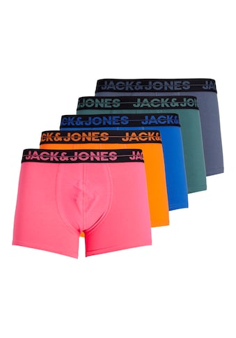 Boxershorts »JACSETH SOLID TRUNKS 5 PACK«, (Packung, 5 St.)