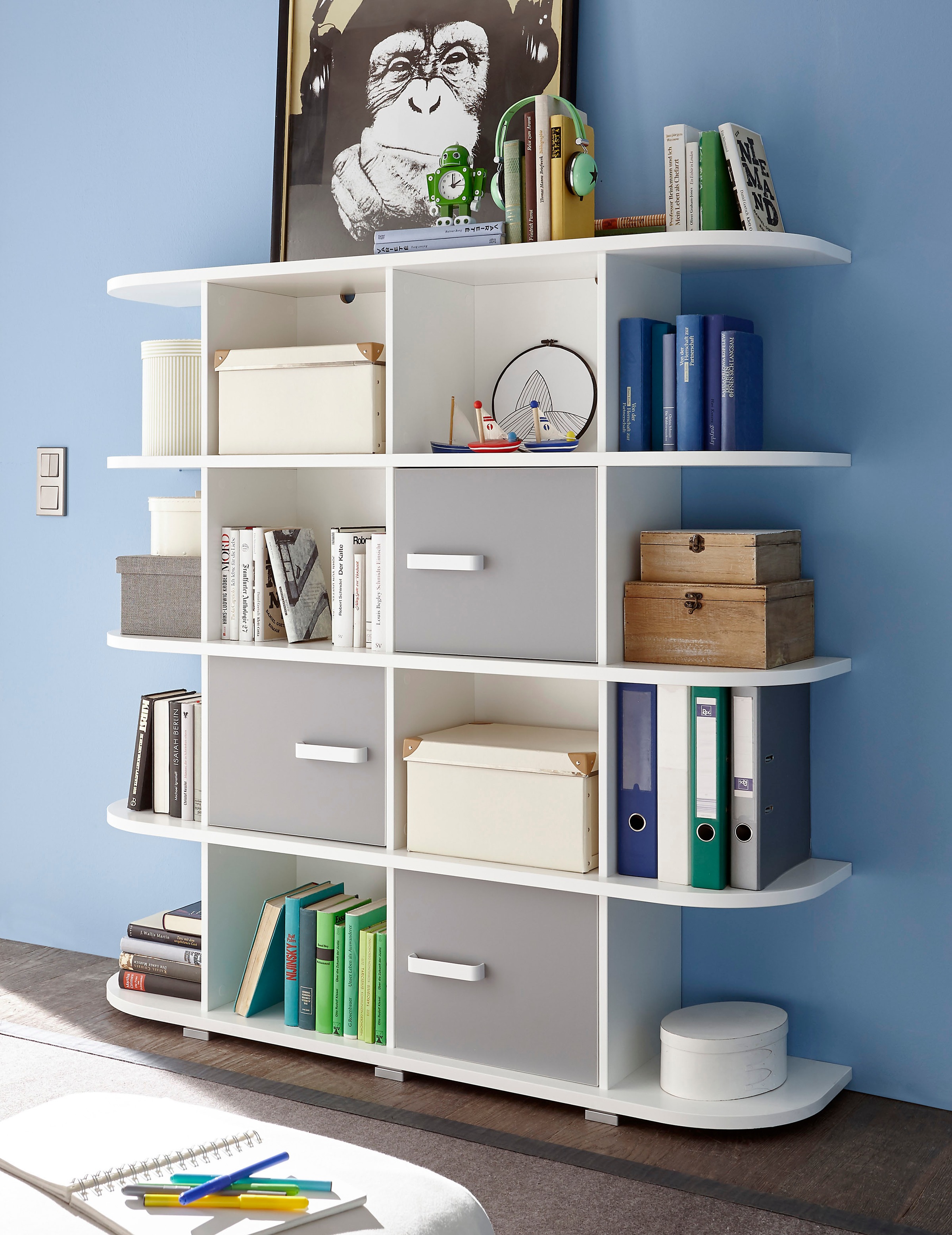 Image of Begabino Regal »Yoris«, mit 3 Türen und vielen Fächern bei Ackermann Versand Schweiz